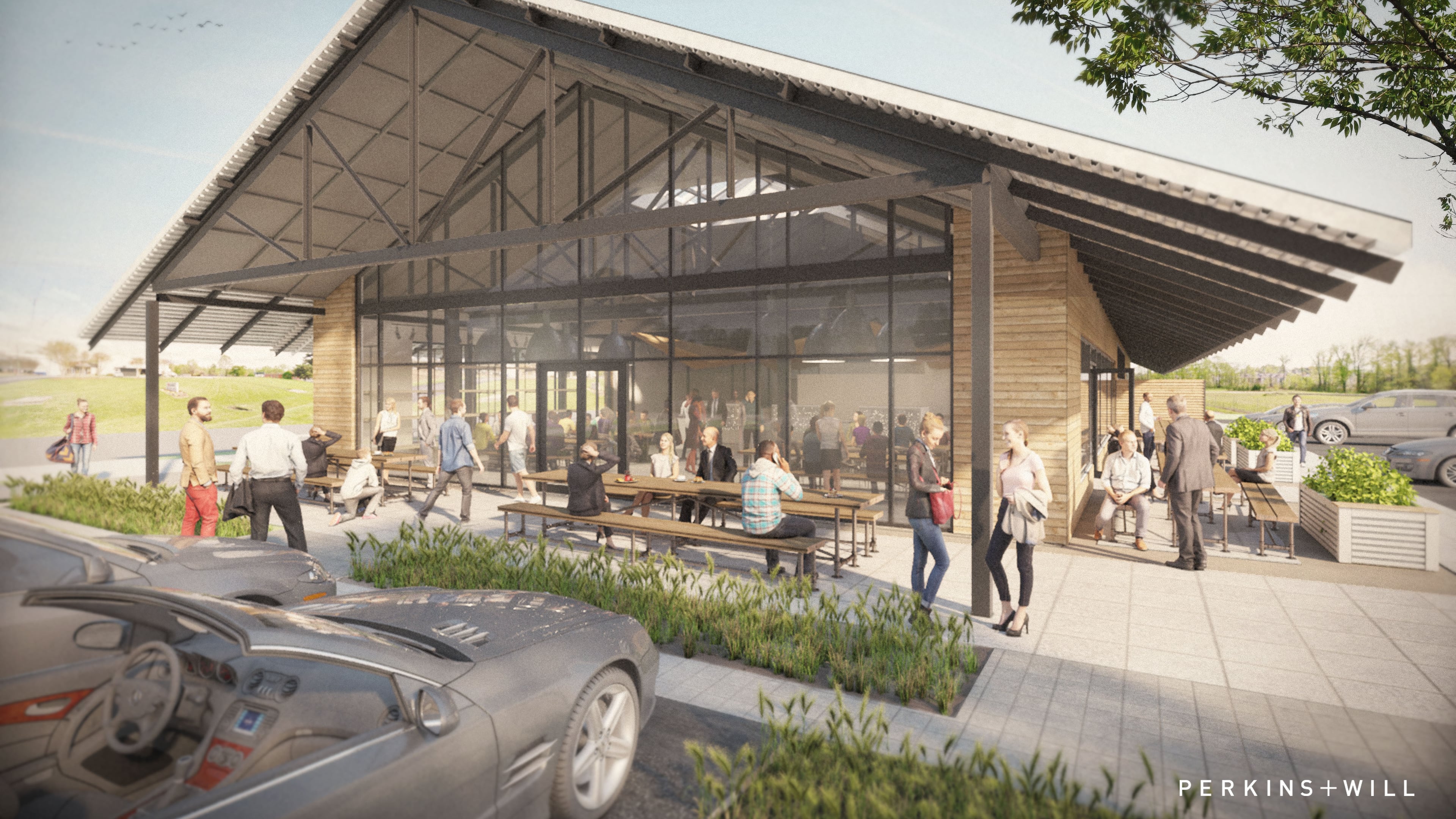 Rendering for the new Star Provisions and Bacchanalia. / Handout