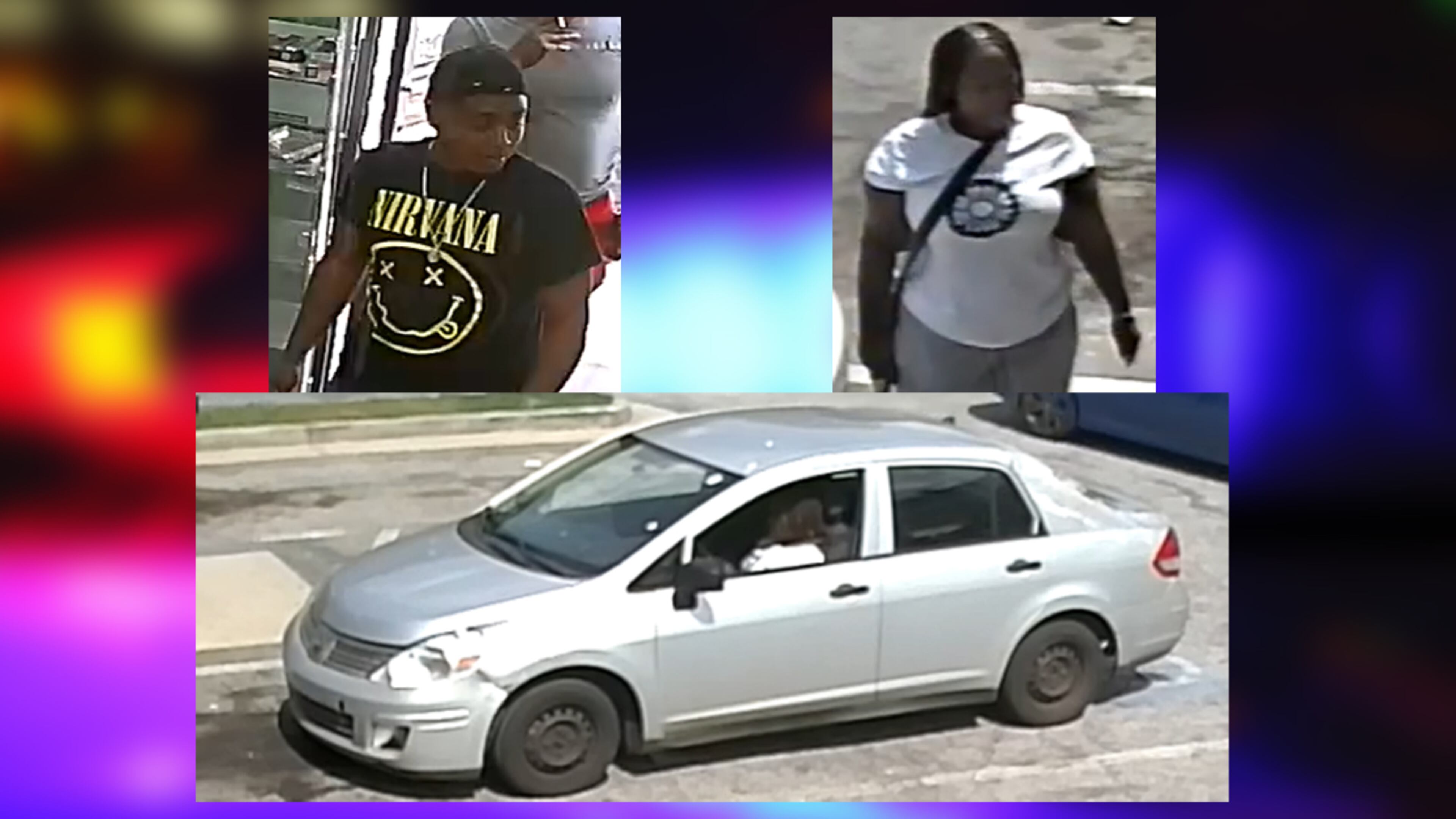 Henry County police have released photos of two people accused of aggravated assault after a shooting at a Stockbridge gas station. The pair fled the scene in a silver Nissan Versa, police said.