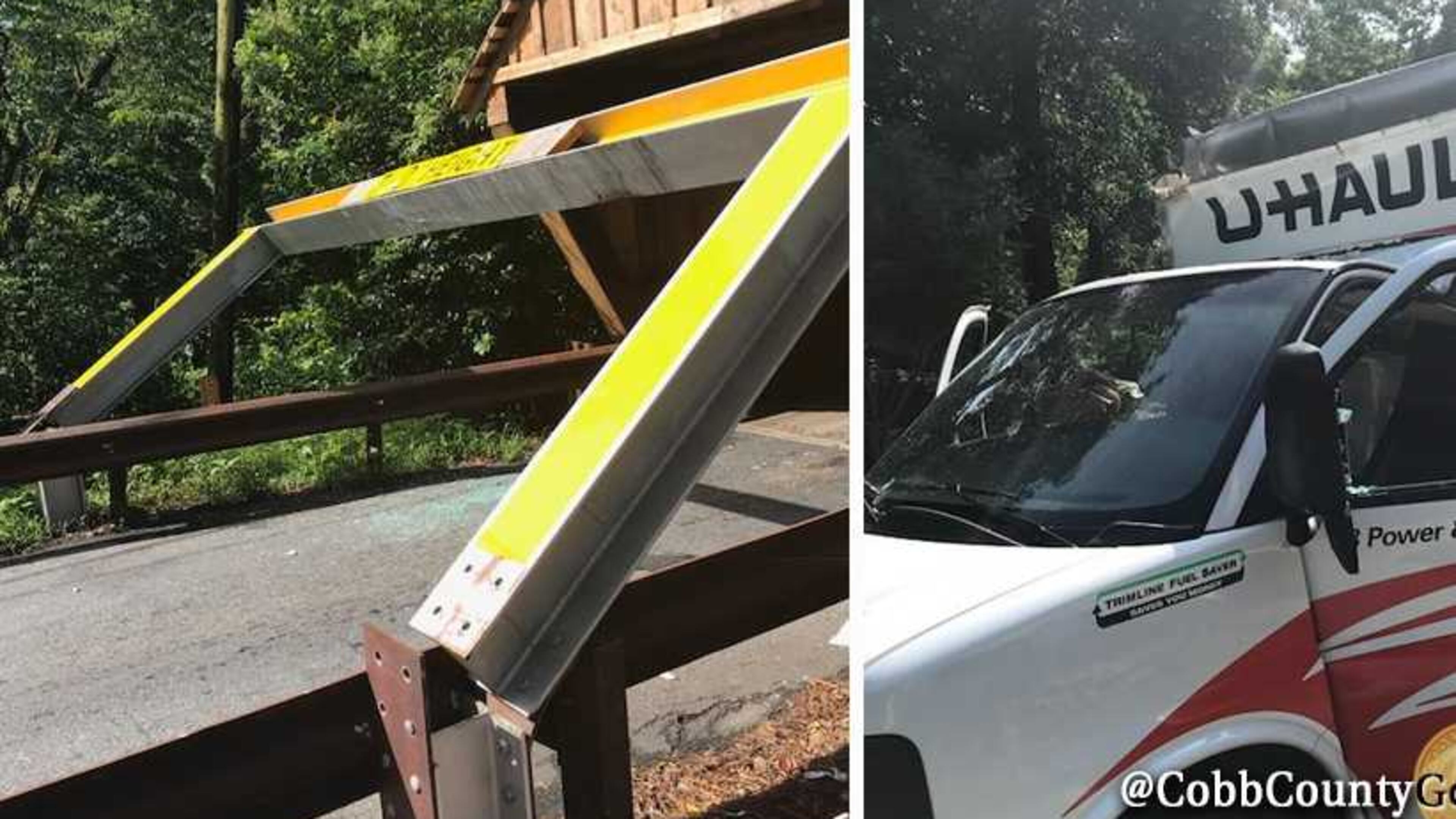 Yep. Again. Someone almost hit the covered bridge near Smyrna.