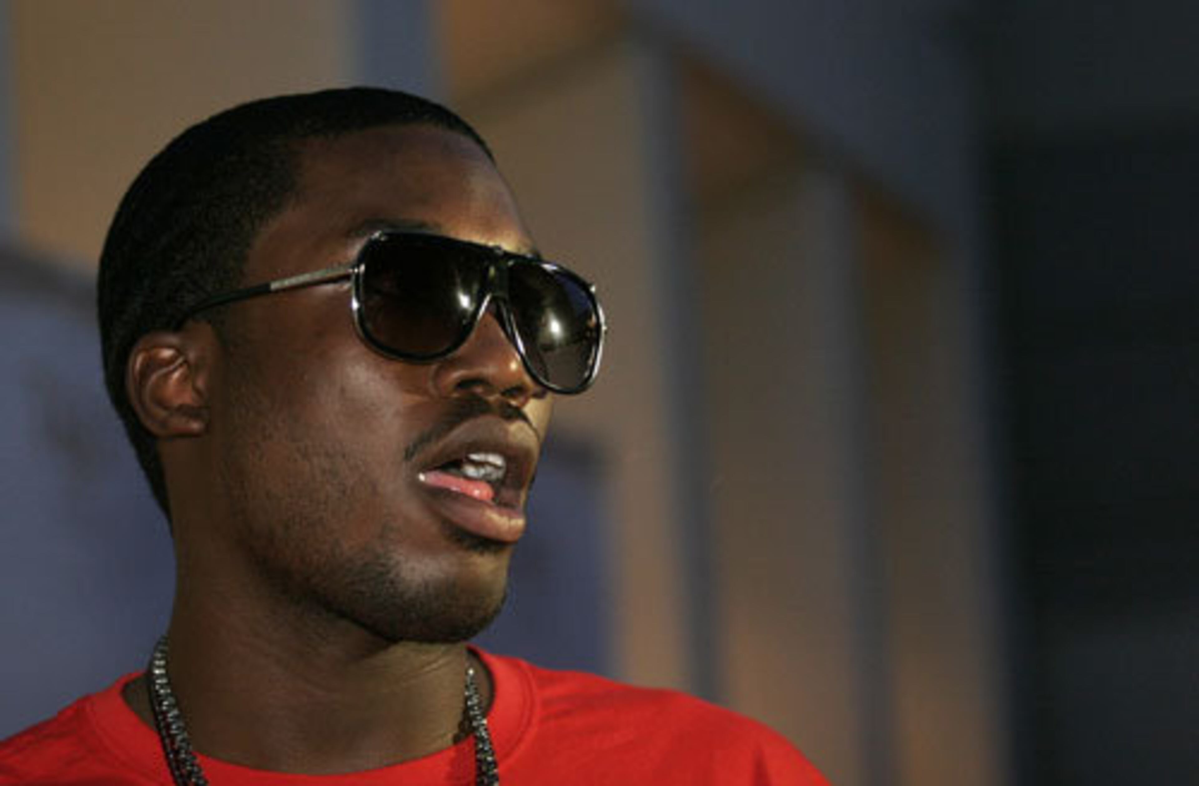 Philly rapper Meek Millz is seen at the Tupac Shakur 40th Birthday Concert Celebration at the Atlanta Symphony Hall.