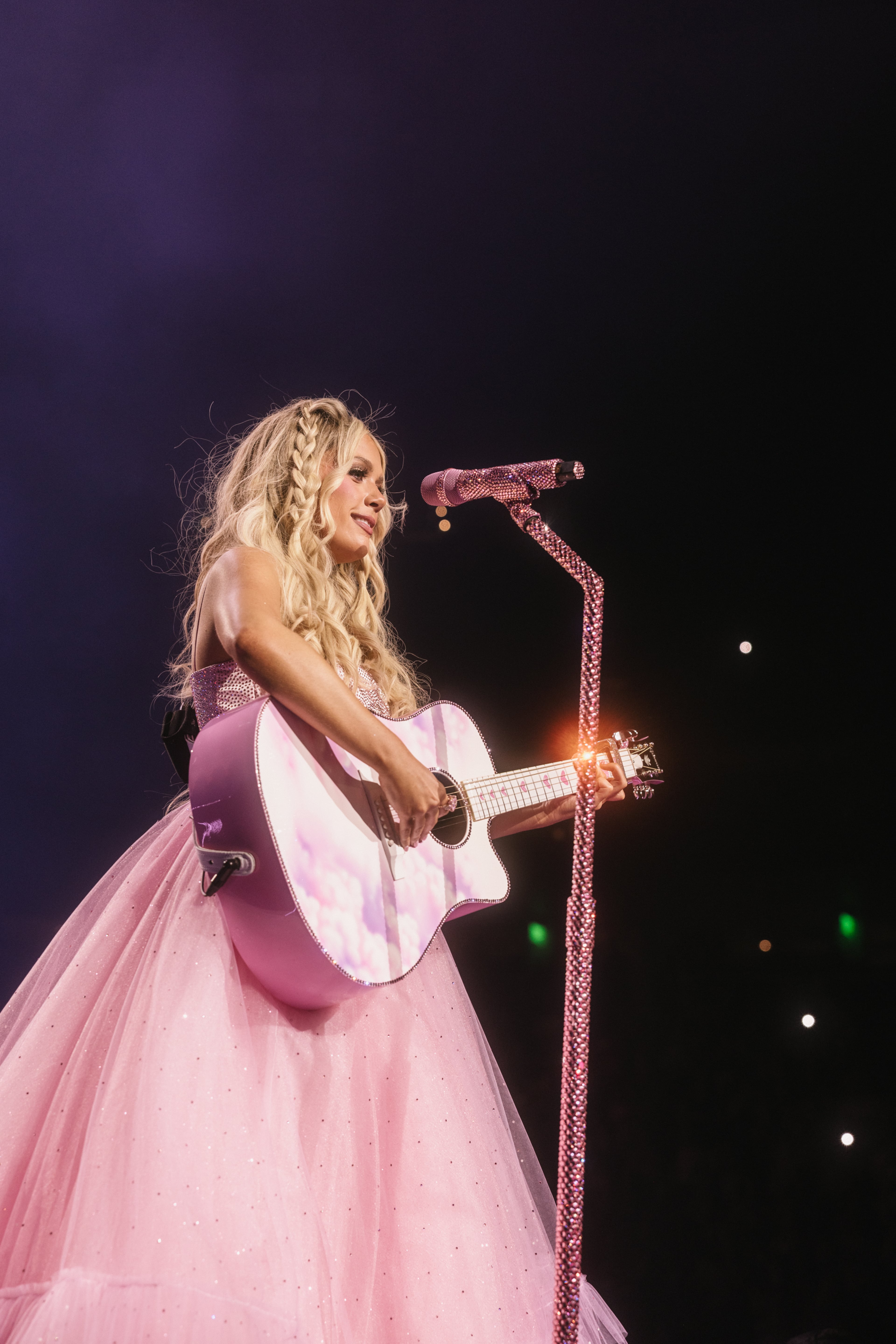 In 2026, Megan Moroney achieved her first No. 1 album with "Cloud 9." For her third project, the singer and UGA alumna chose a pink theme to symbolize themes of confidence and maturity when falling in love. (Miranda McDonald/Courtesy)