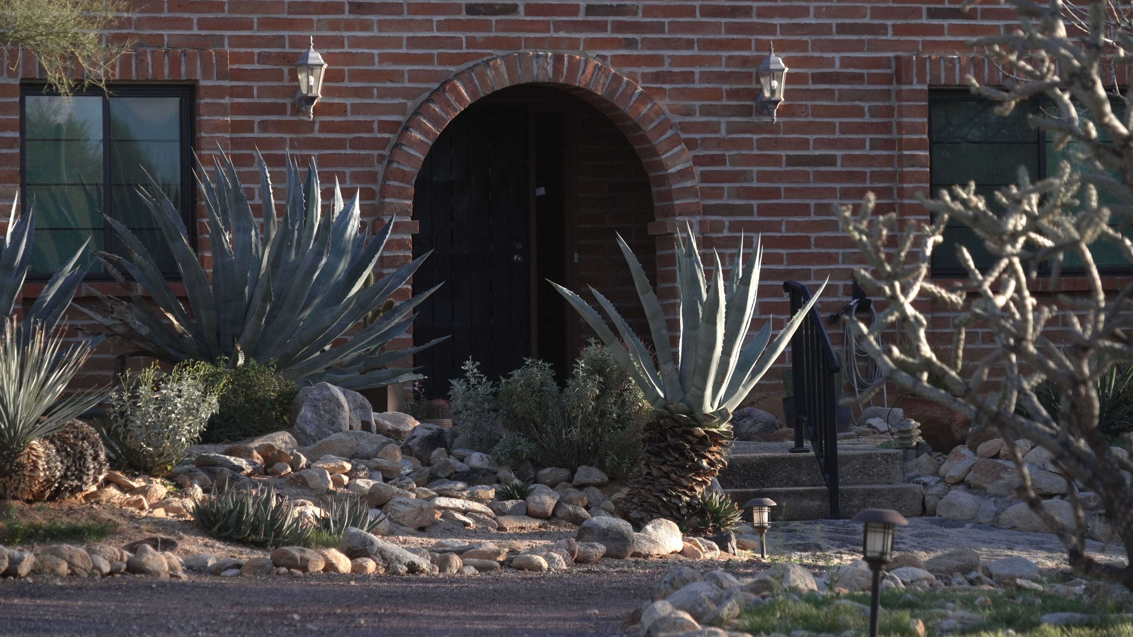Nancy Guthrie’s home in Tucson, Ariz., on Saturday, Feb. 7, 2026 (AP Photo/Ty ONeil)