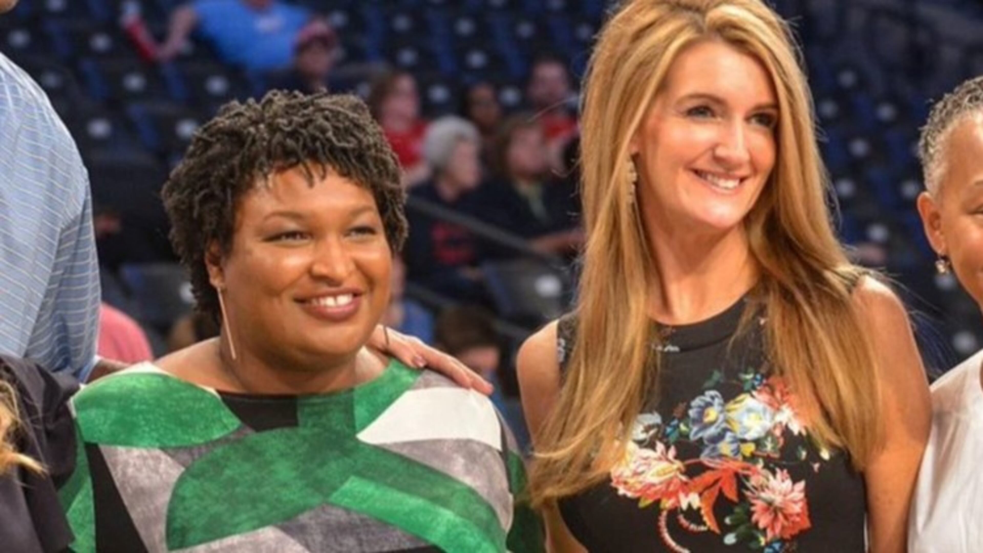 Stacey Abrams and Kelly Loeffler