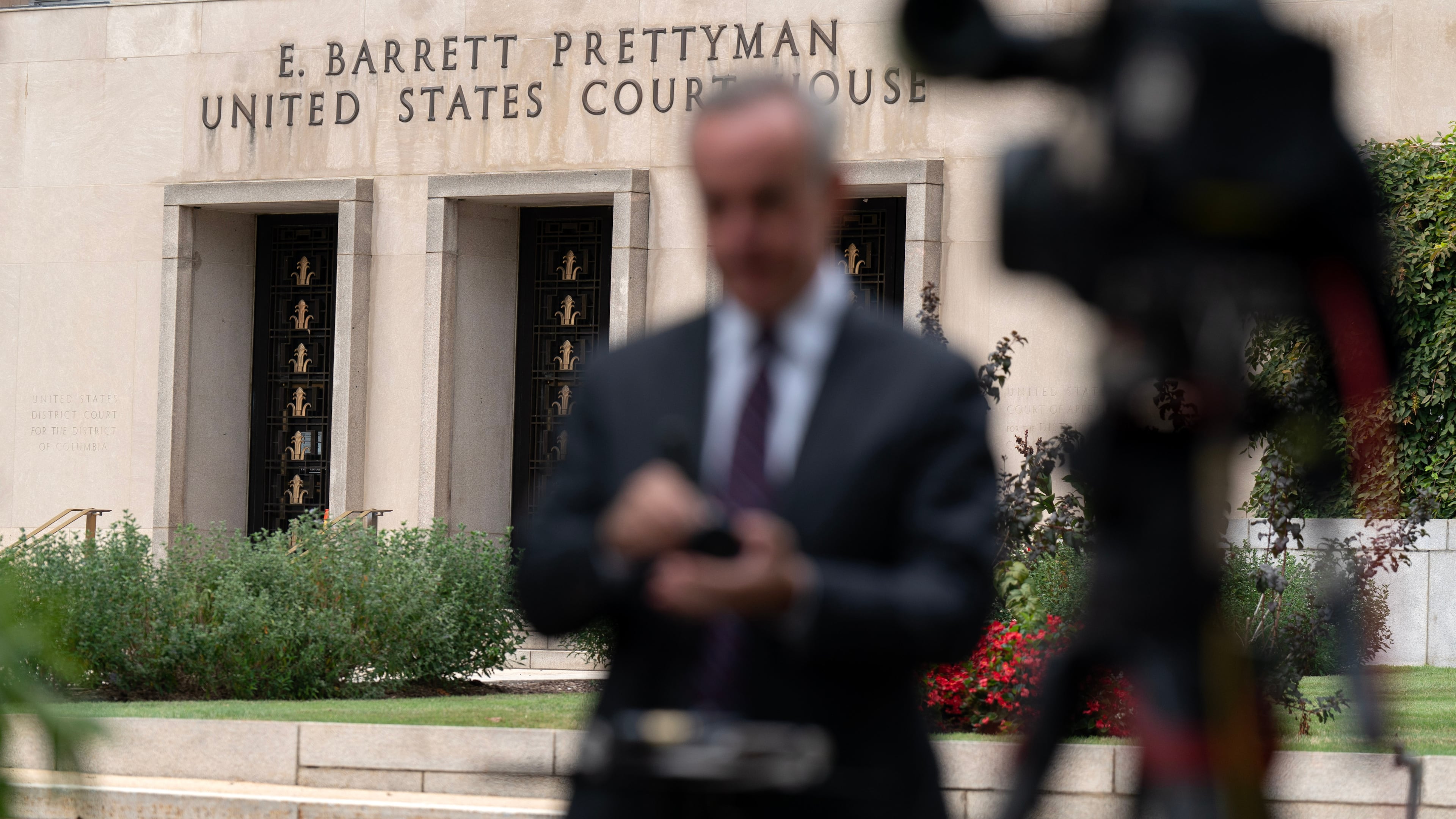 The E. Barrett Prettyman U.S. Federal Courthouse, is seen Wednesday, Sept. 23, 2026, in Washington. (AP Photo/Jose Luis Magana)