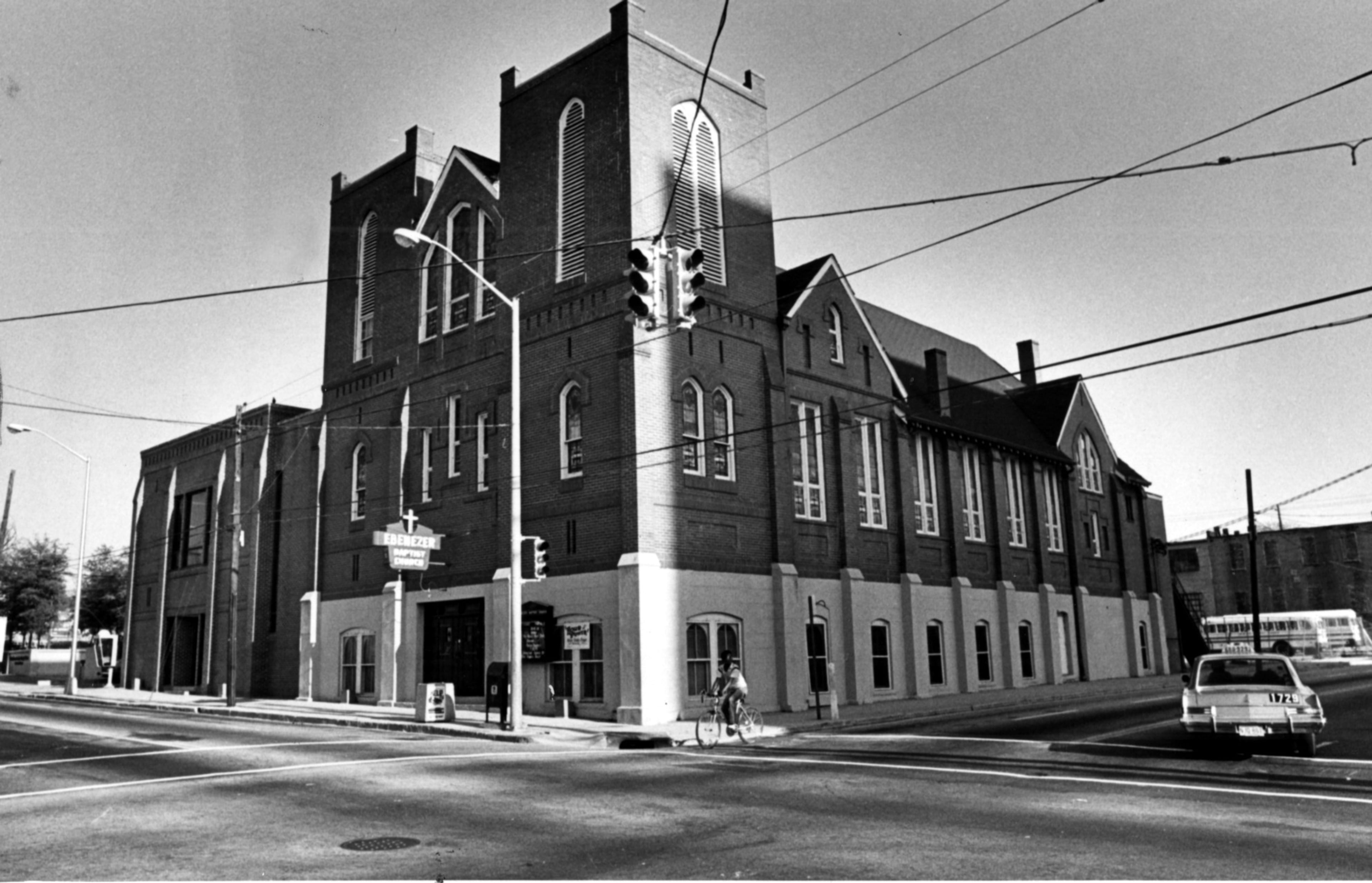 Ebenezer Baptist Church is shown in 1980. The current building was built in 1922. (Nancy Mangiafico/AJC staff) »» SEE MORE FLASHBACK FOTOS FROM THE AJC ARCHIVES.