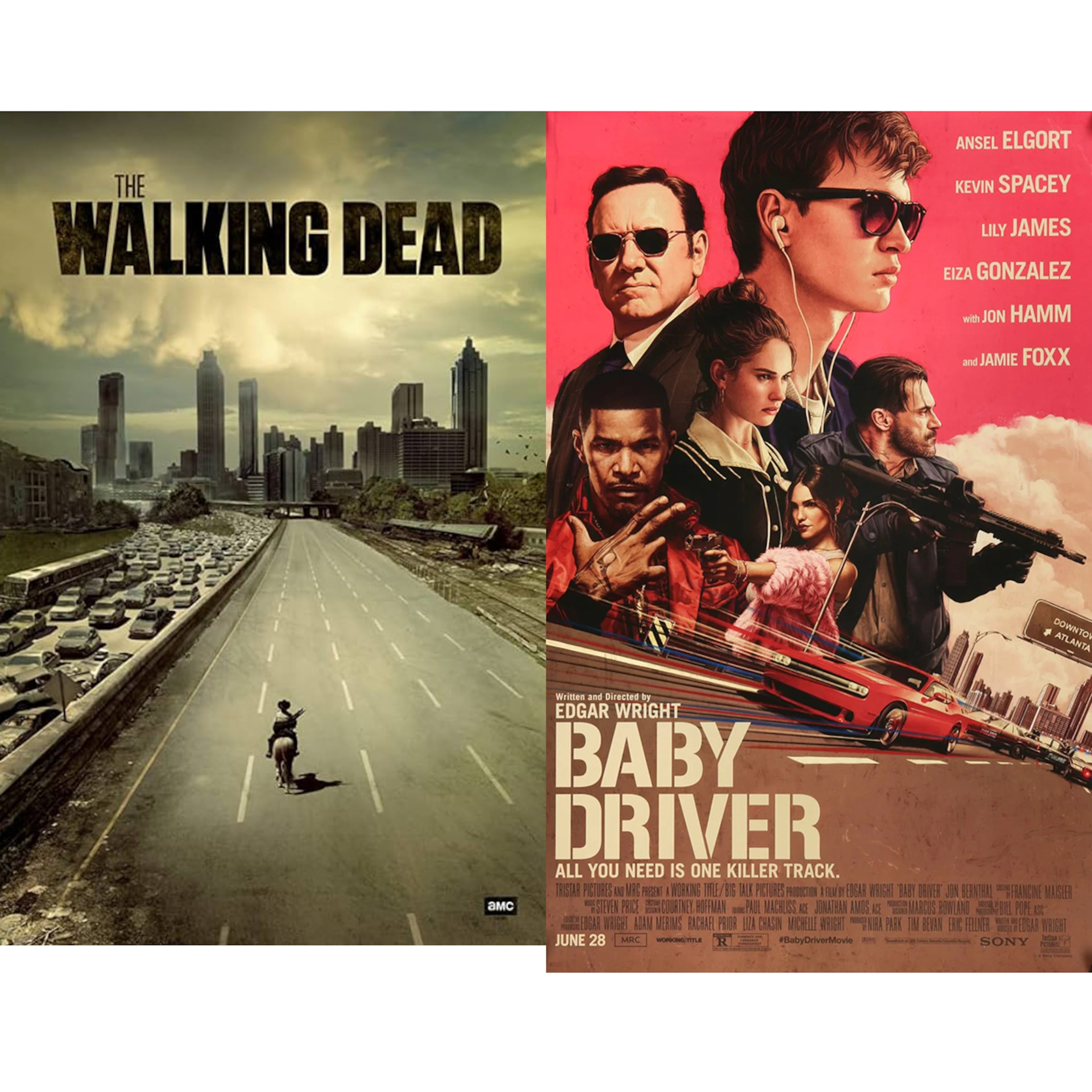Among notable films and TV shows set in Atlanta: "Gone with the Wind" (1939), AMC's "The Walking Dead" (2010-2022) and "Baby Driver" (2017).