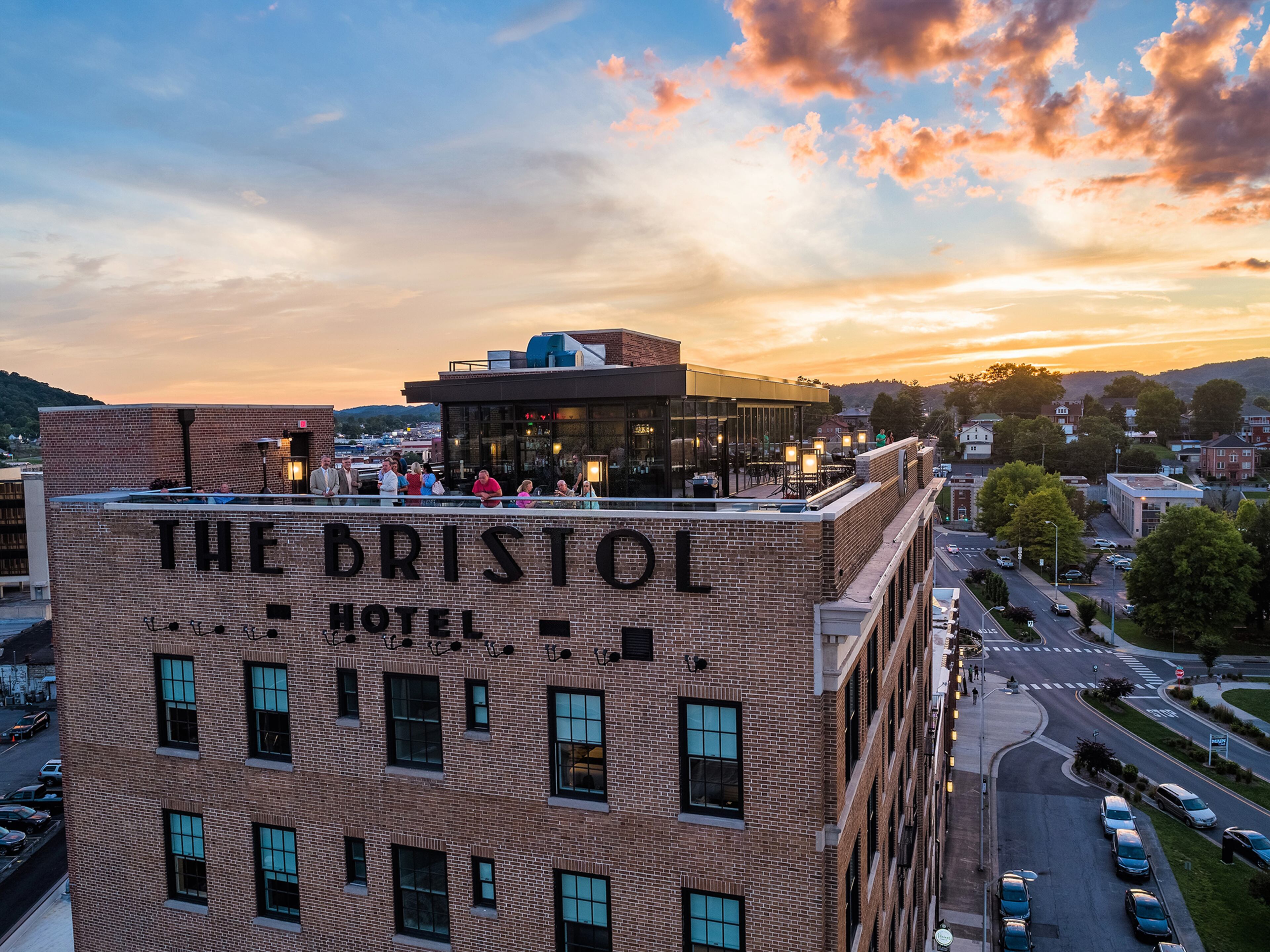 The Bristol Hotel opened in 2019 in a renovated 1925 landmark office building in the twin cities of Bristol, Virginia and Tennessee. The hotel is on the Virginia side of the state line.
Courtesy of The Bristol Hotel, a Charlestowne Hotels managed property