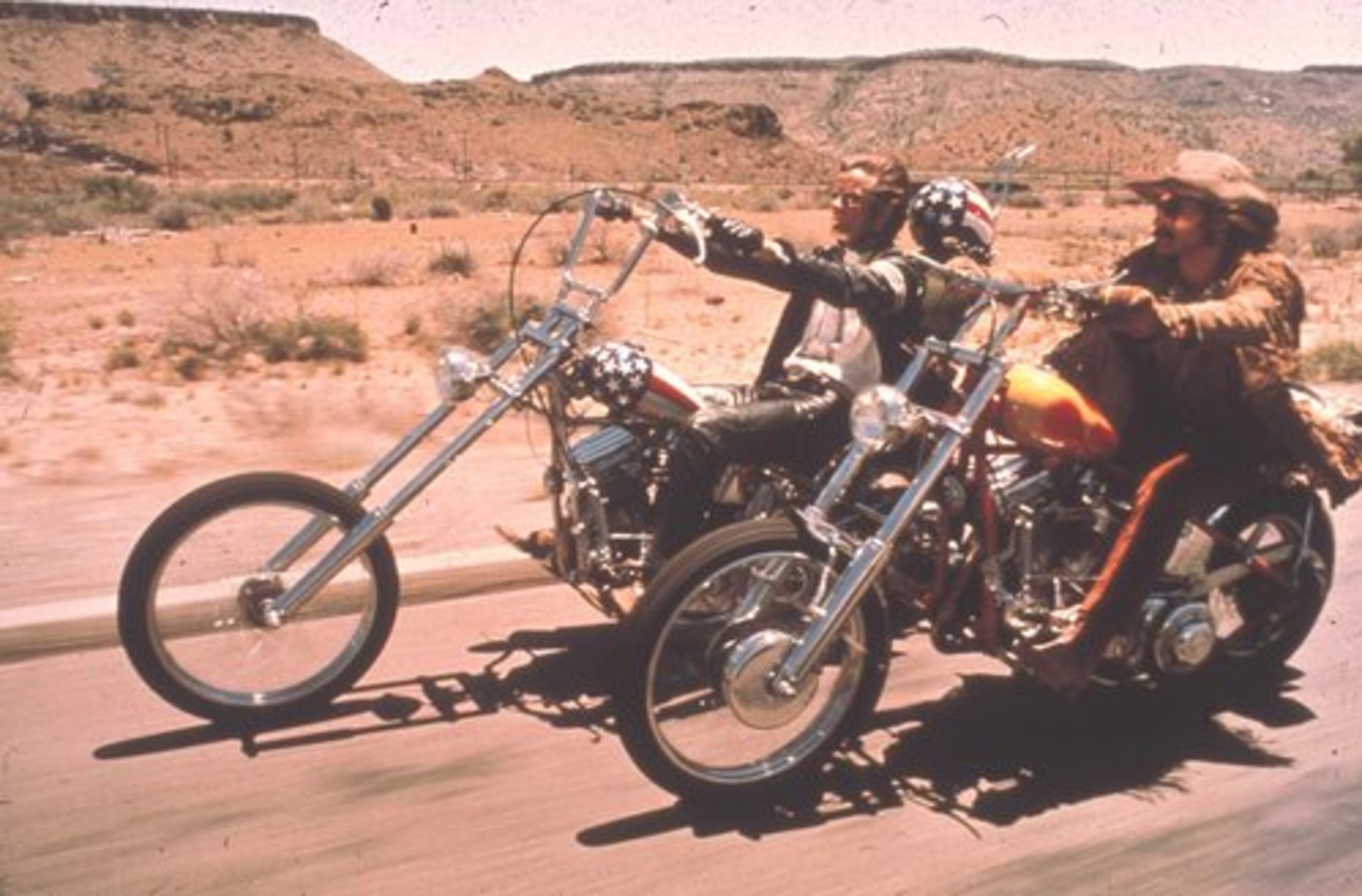EASY RIDER, a landmark counterculture film, is released, starring Peter Fonda, Dennis Hopper and Jack Nicholson (not shown).