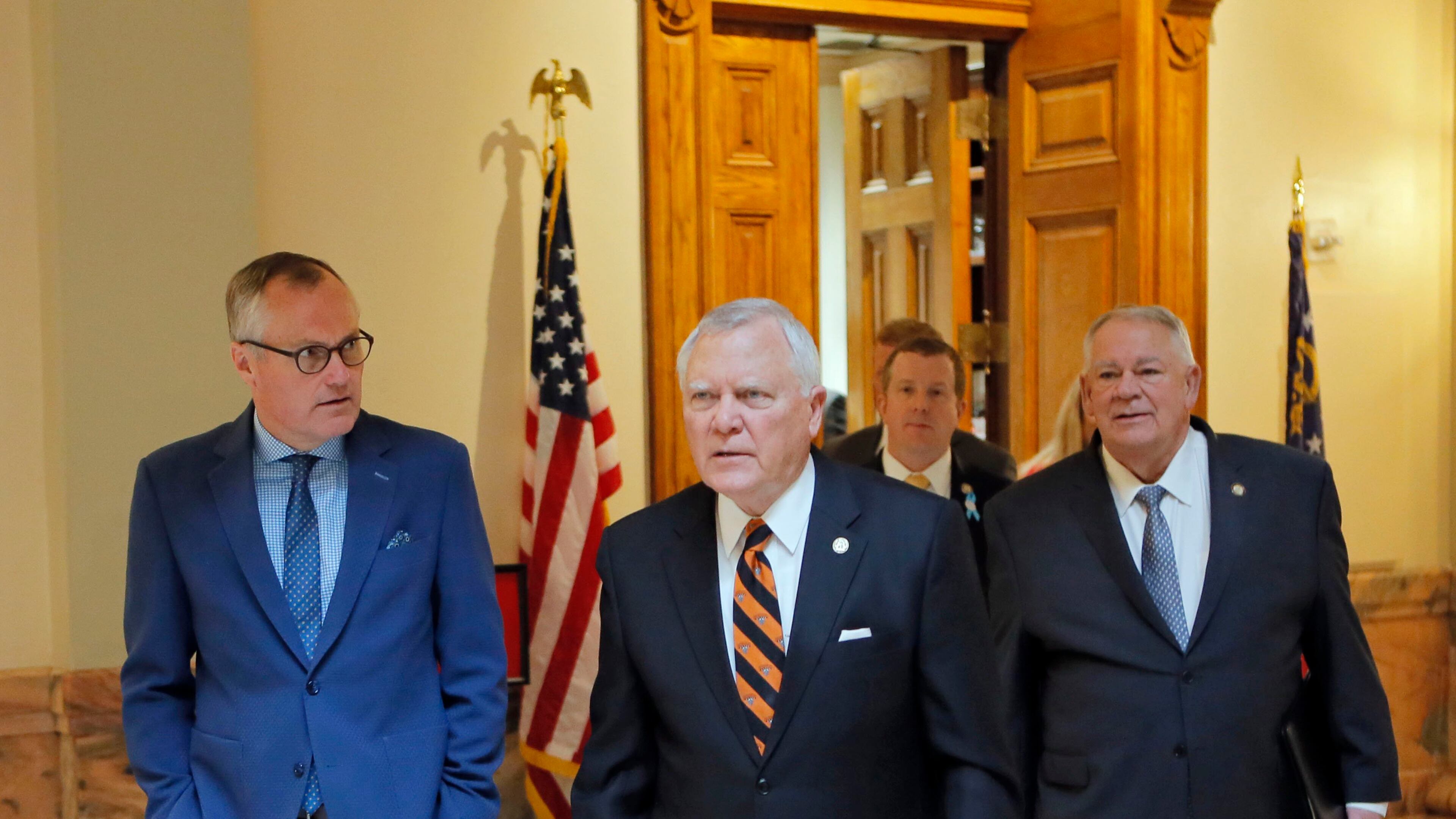 Gov. Nathan Deal believes lawmakers will send a transit expansion bill to his desk. BOB ANDRES /BANDRES@AJC.COM