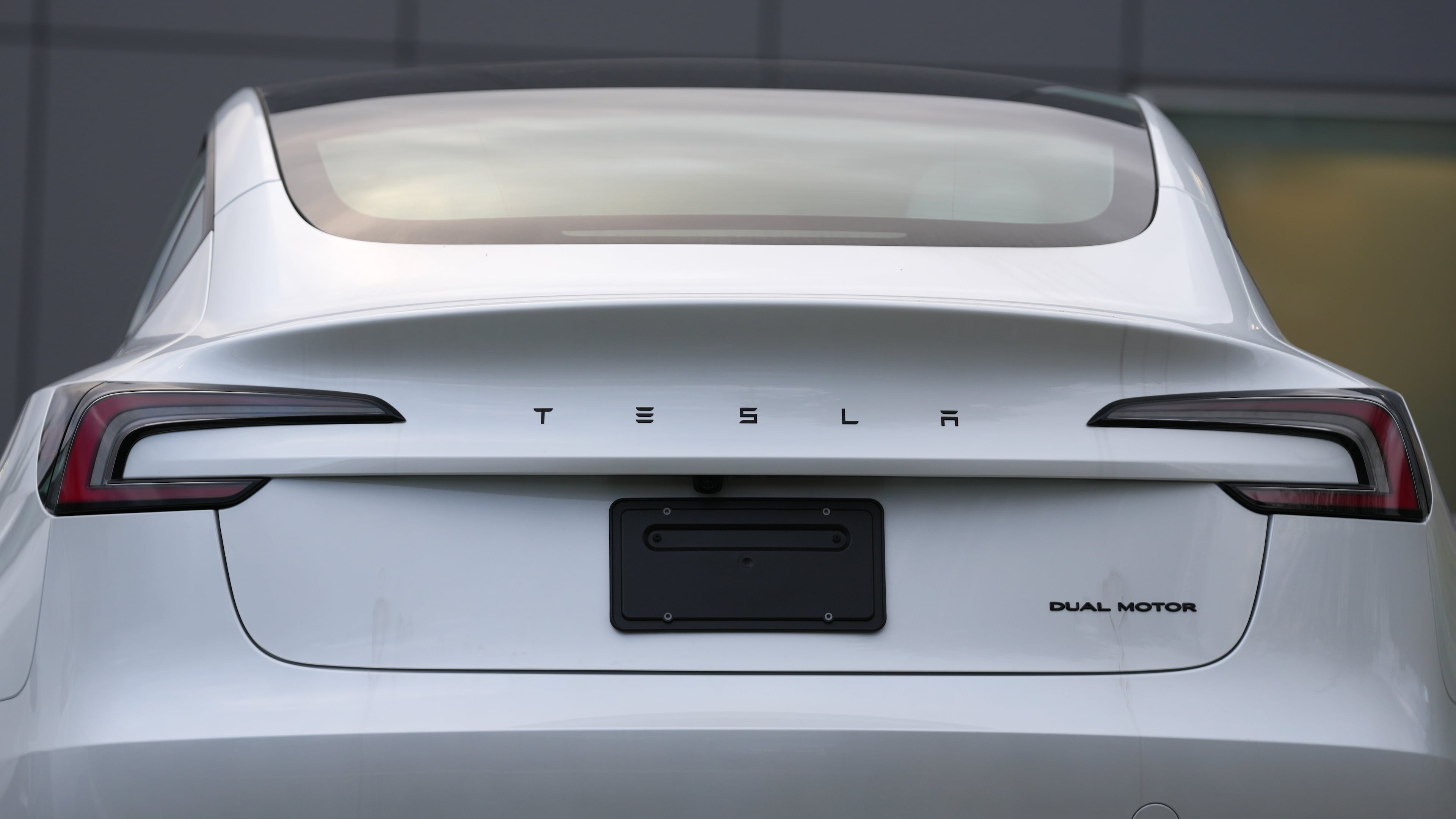 FILE - A Tesla vehicle is seen at a Tesla facility Wednesday, April 15, 2026, in Portland, Ore. (AP Photo/Jenny Kane, File)