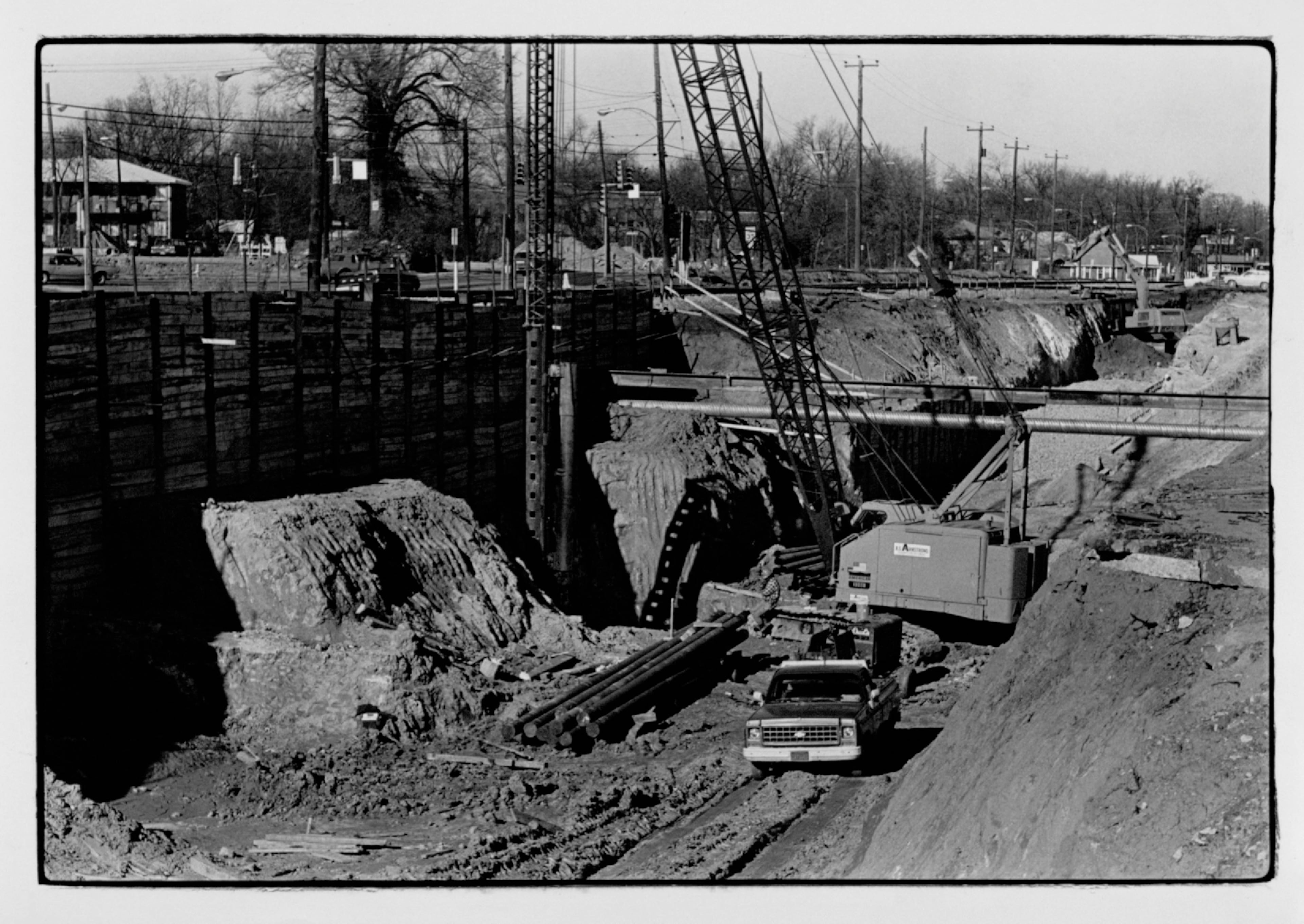 Dec. 1981 -- MARTA construction between Murphy Avenue and Lee Street in Oakland City. JOE BENTON / AJC PHOTO ARCHIVES