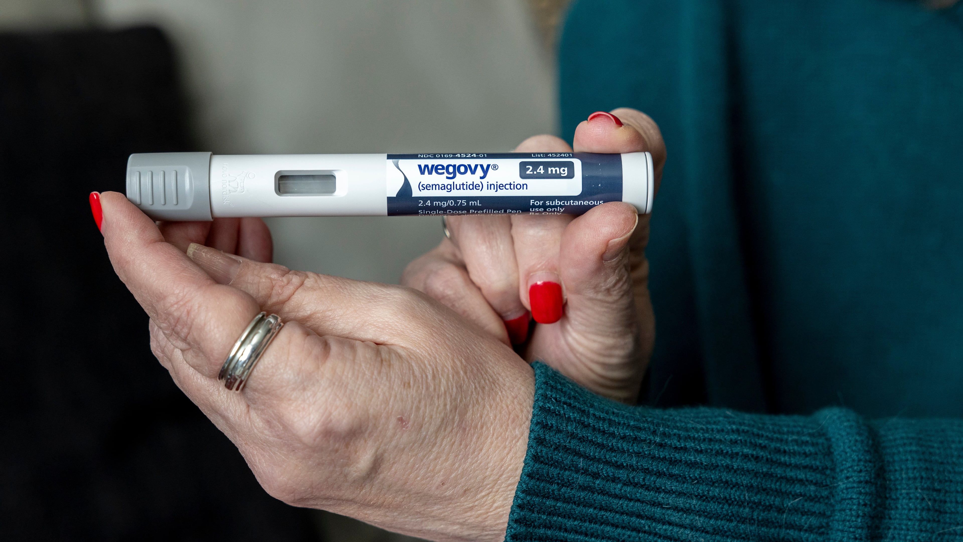 FILE - A dose of Wegovy, a drug used for weight loss, is displayed on March 1, 2024, in Front Royal, Va. (AP Photo/Amanda Andrade-Rhoades, File)