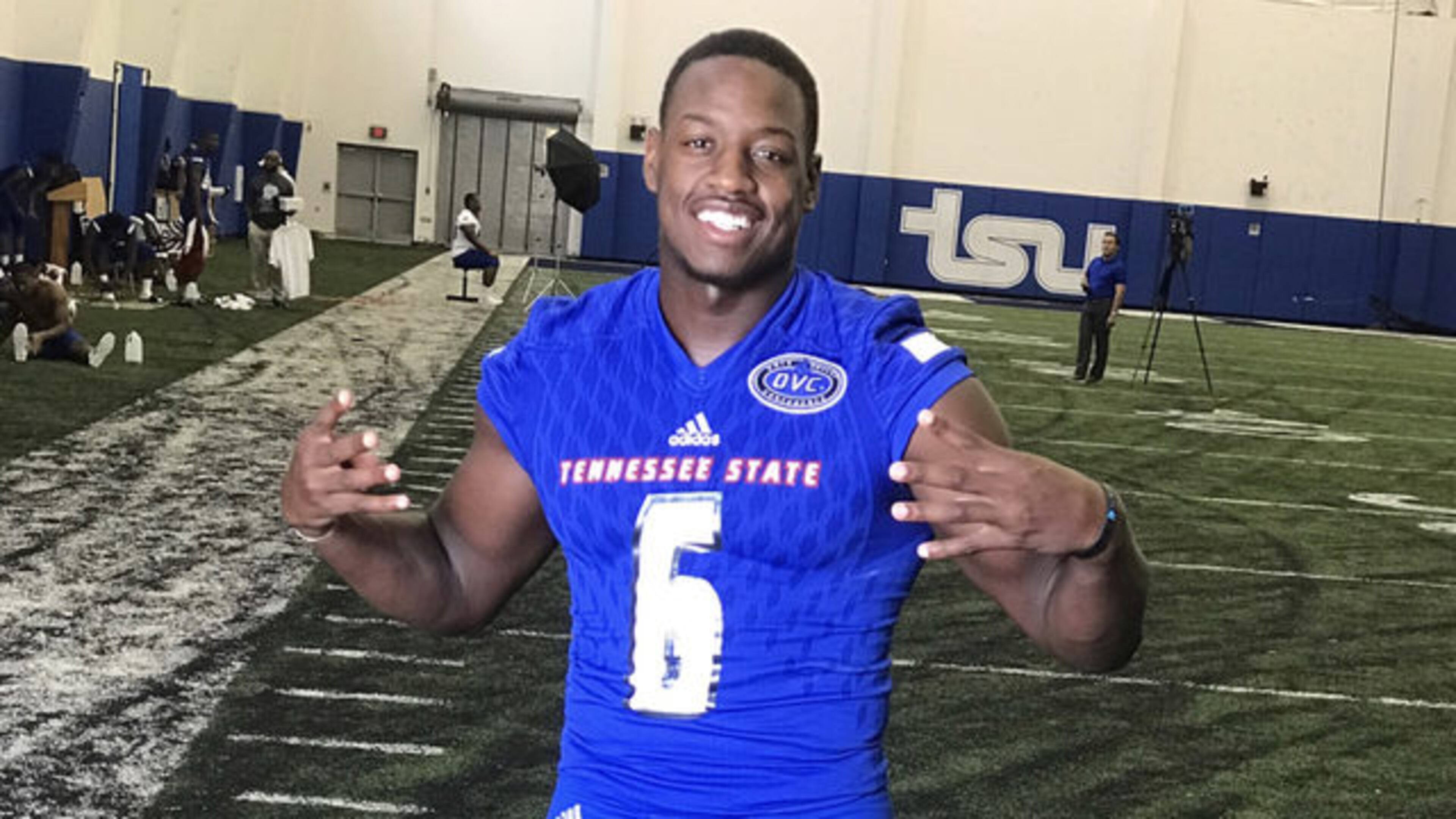 Christion Abercrombie was critically injured after suffering a head injury in Tennessee State’s game against Vanderbilt on Sept. 29, 2018.