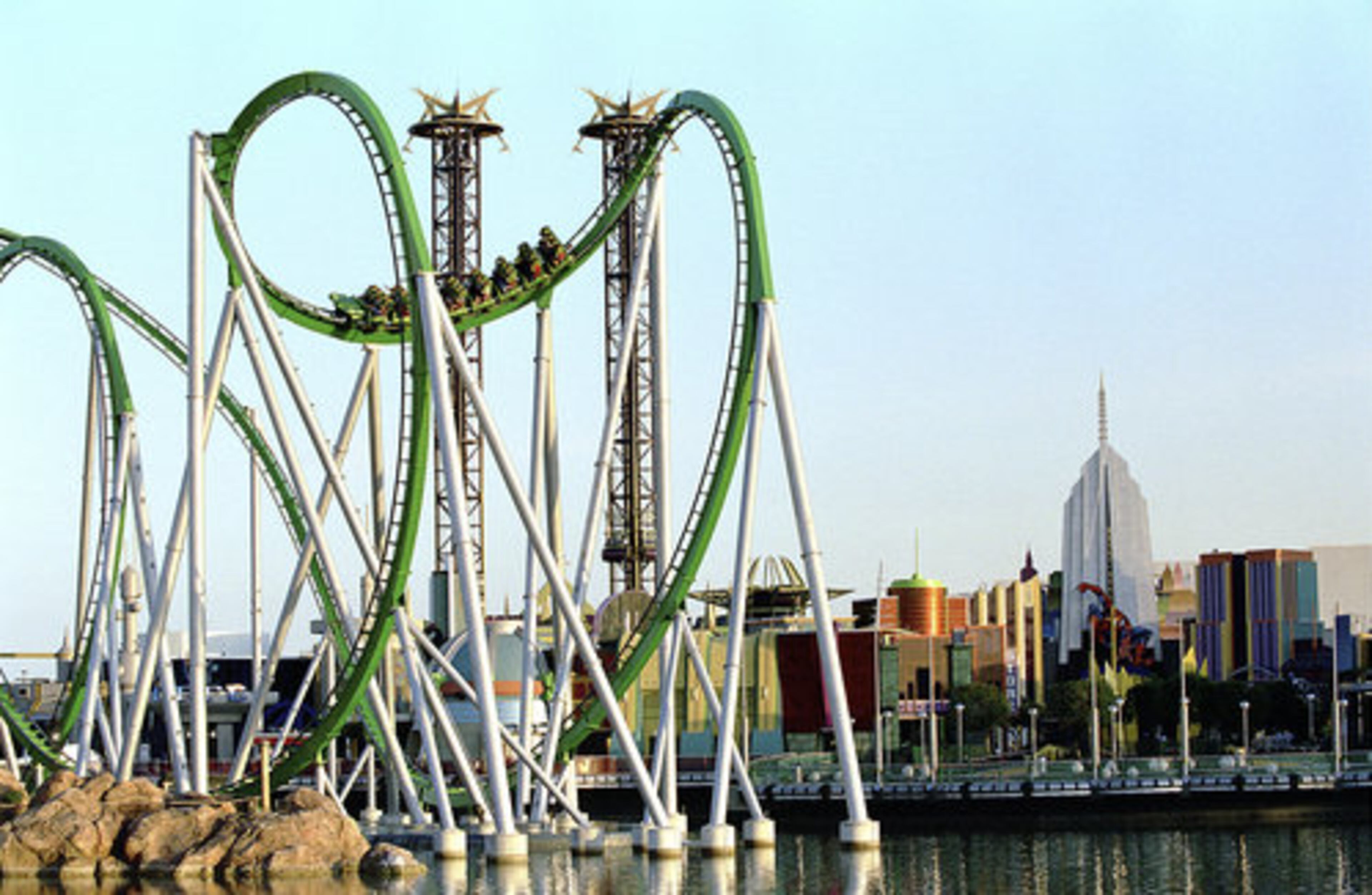 INCREDIBLE HULK AT UNIVERSAL'S ISLANDS OF ADVENTURE, Orlando, Fla. It's a long, speedy ride with big drops and loops. "It's another coaster I can get on and ride all the time, and it's local," says Mark Cole, ACE president, who lives in Florida.