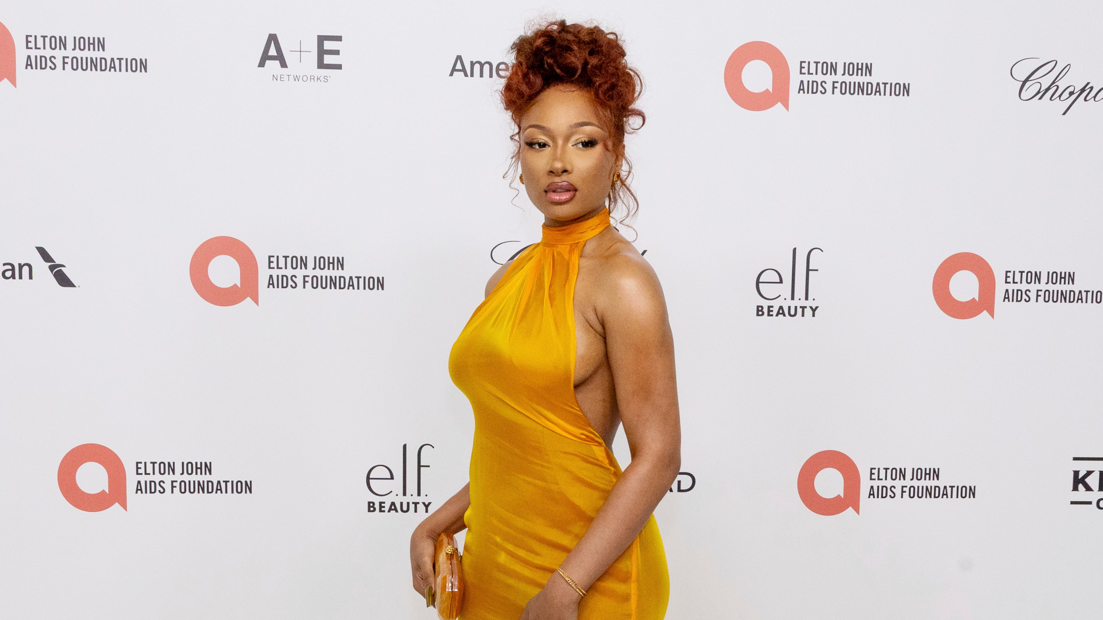 FILE - Megan Thee Stallion appears at the 33rd Annual Elton John AIDS Foundation Academy Awards Viewing Party in West Hollywood, Calif., on March 2, 2025. (Photo by Willy Sanjuan/Invision/AP, File)
