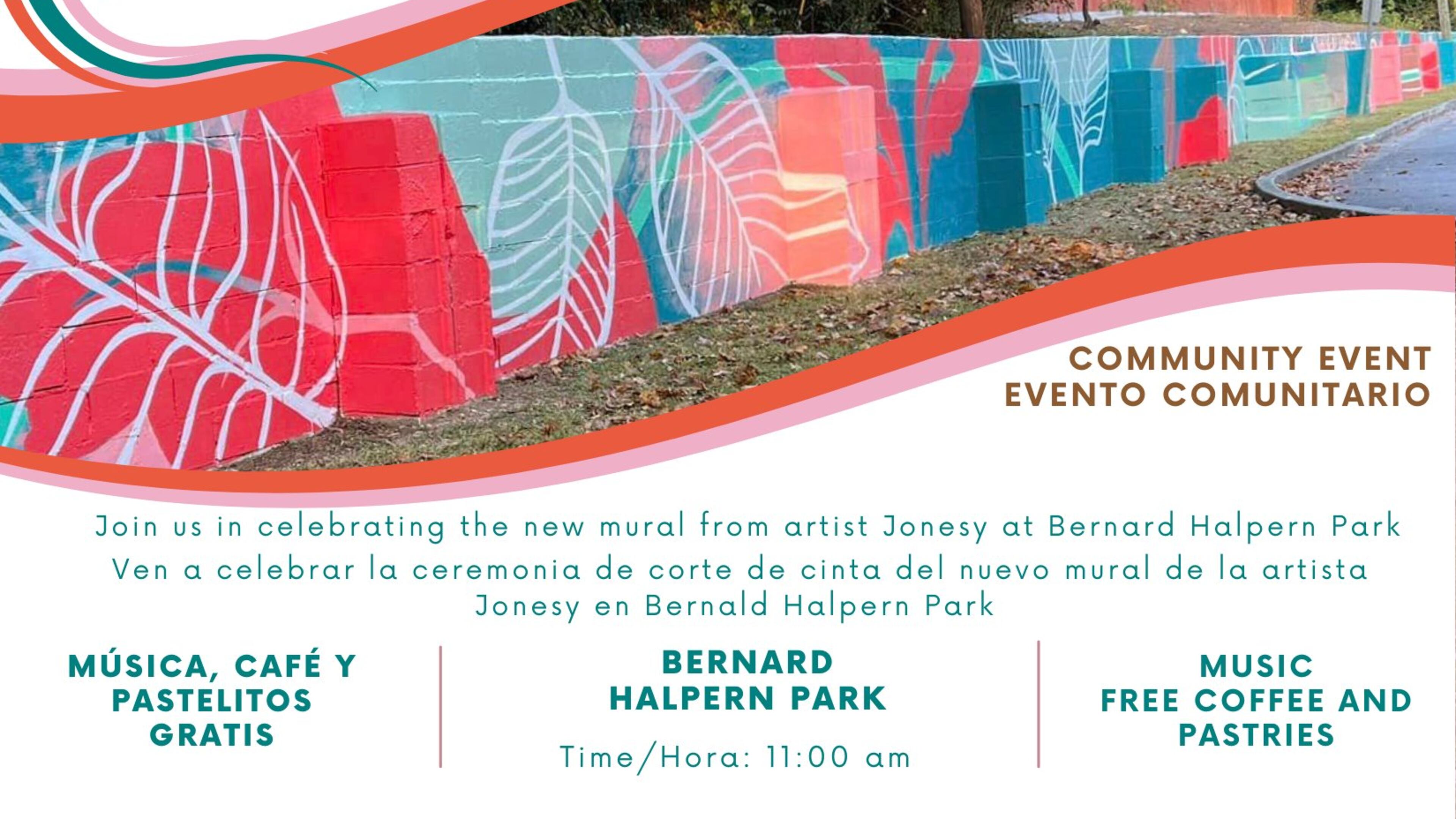 By artist Jonesy, a new mural is on display at Bernard Halpern Park, 4150 Tilly Mill Road, Doraville. City officials have an online survey for comments on developing a public art plan. (Courtesy of Doraville)