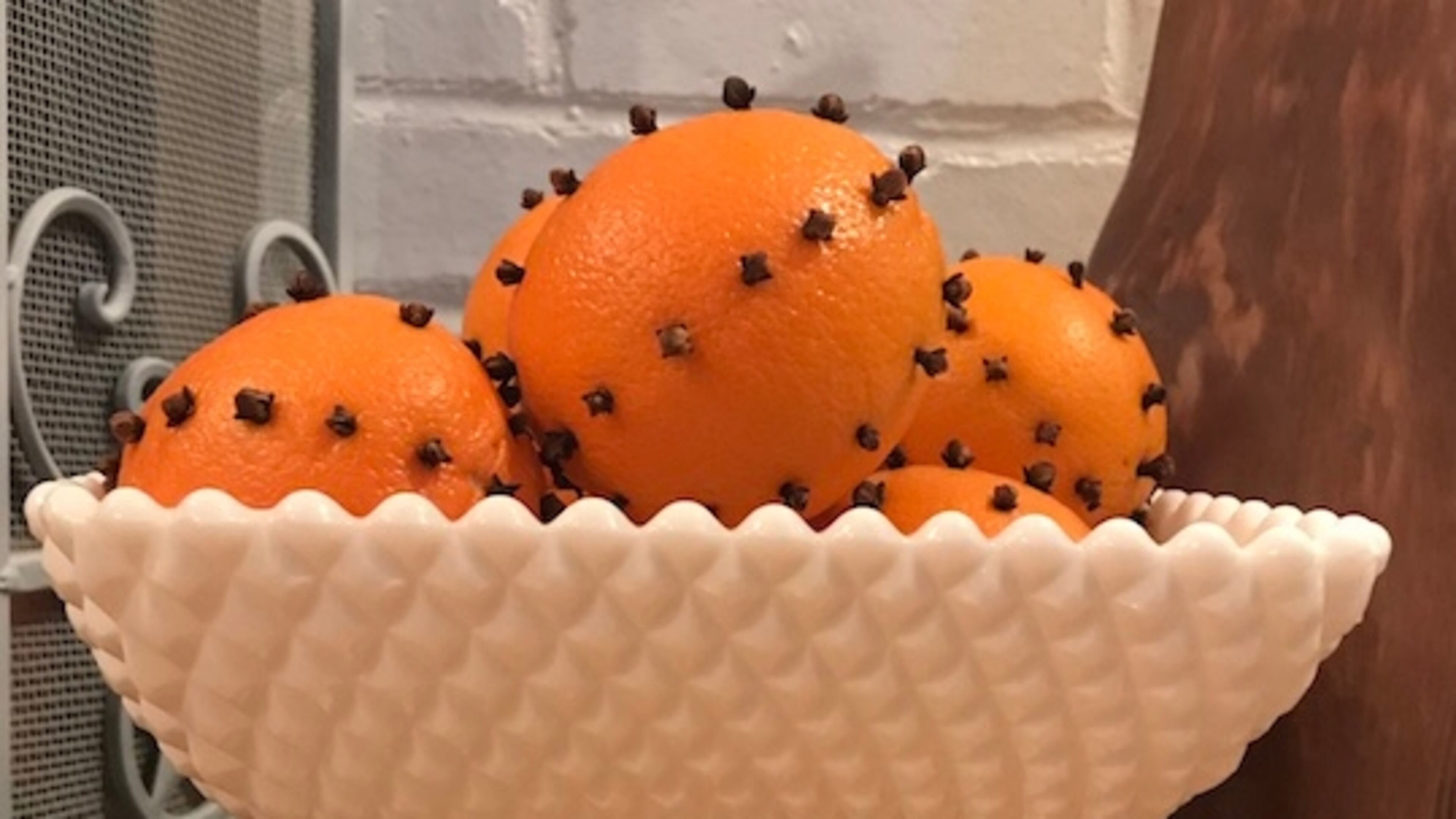 Orange pomanders are as pretty as they are fragrant when piled high as a centerpiece.
Julia Skinner for The Atlanta Journal-Constitution