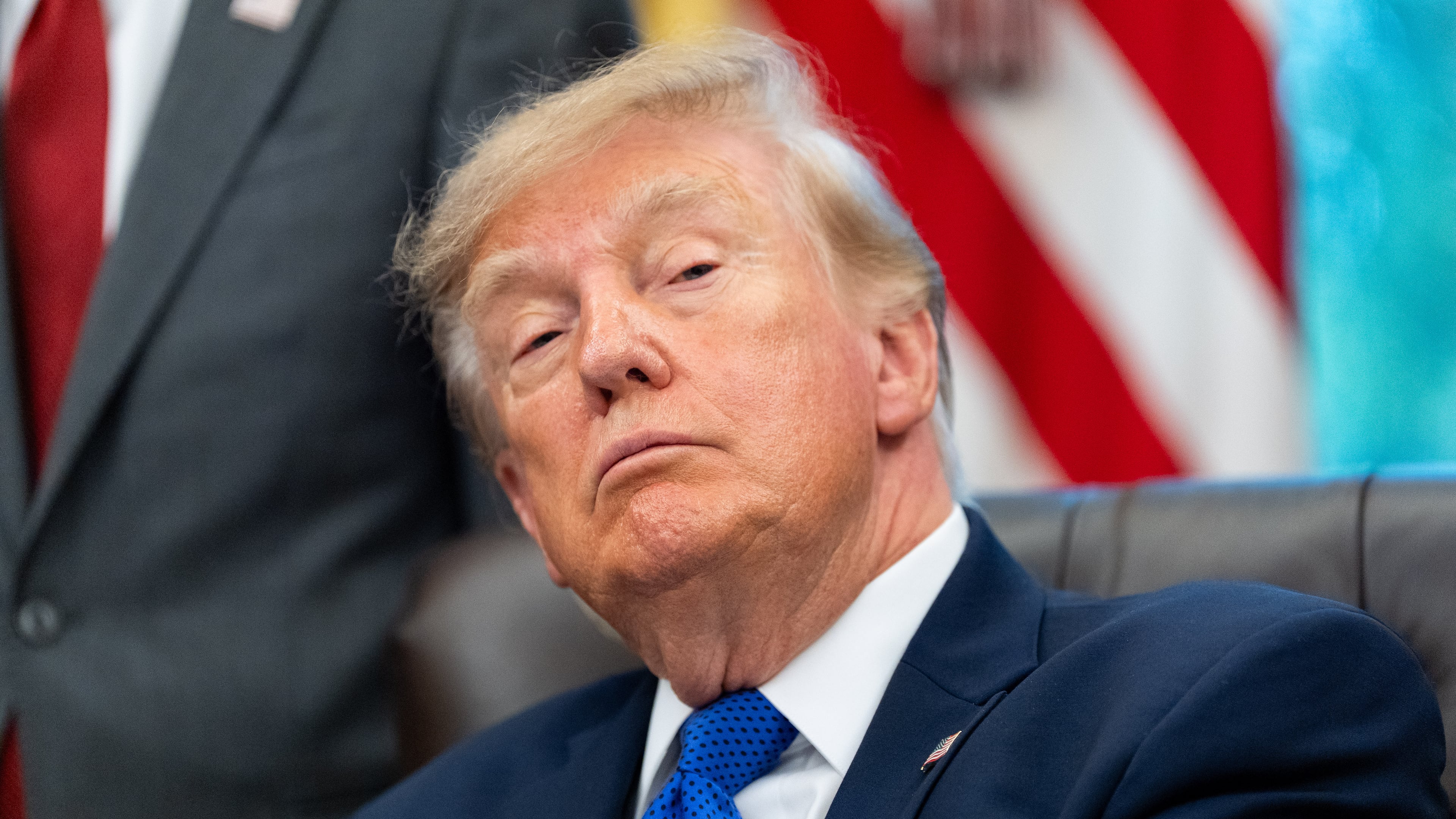 President Donald Trump speaks in the Oval Office of the White House, Monday, Sept. 28, 2026, in Washington. (AP Photo/Alex Brandon)