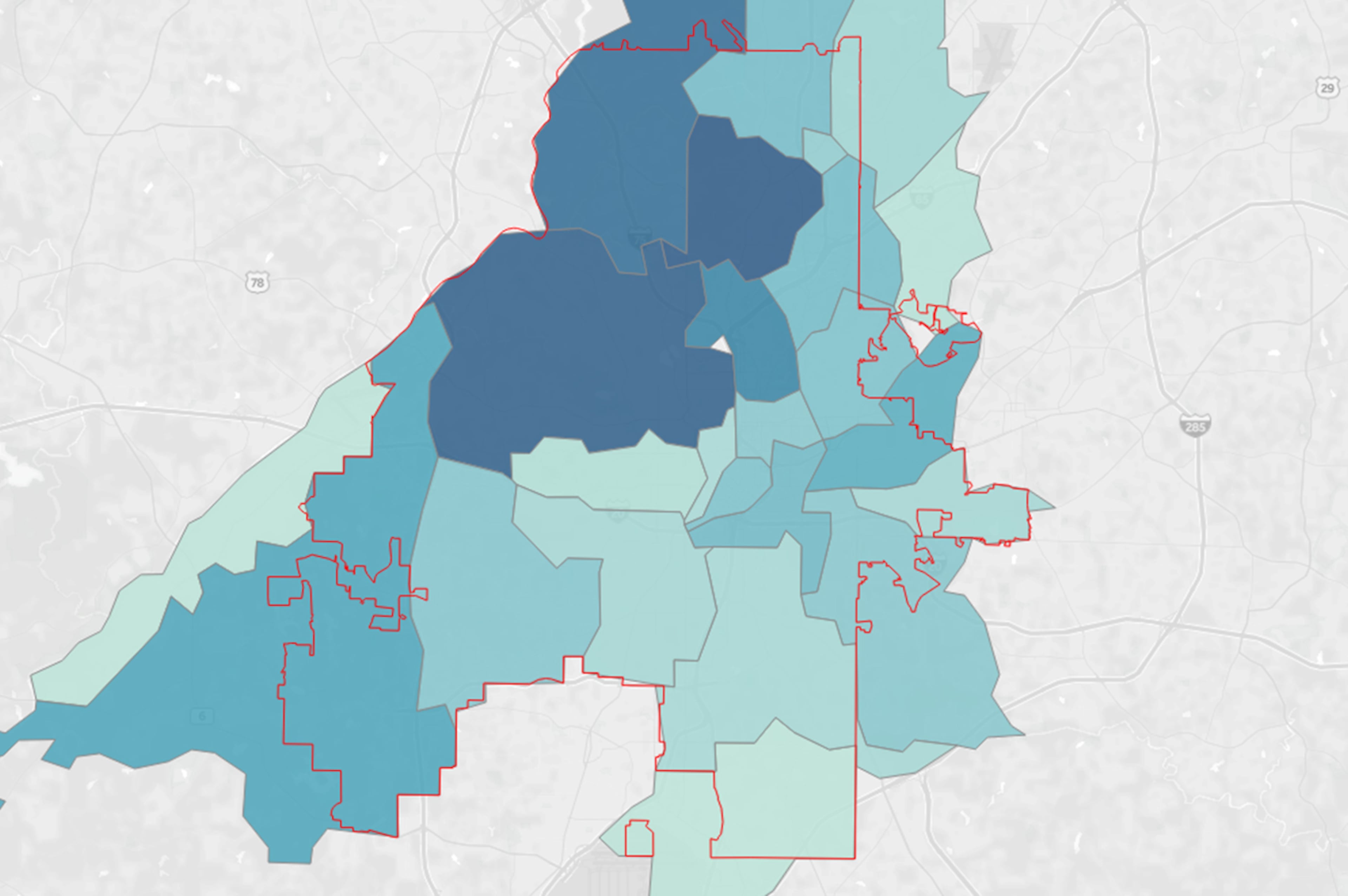 Interactive: How Atlanta’s neighborhoods are funding the mayoral candidates