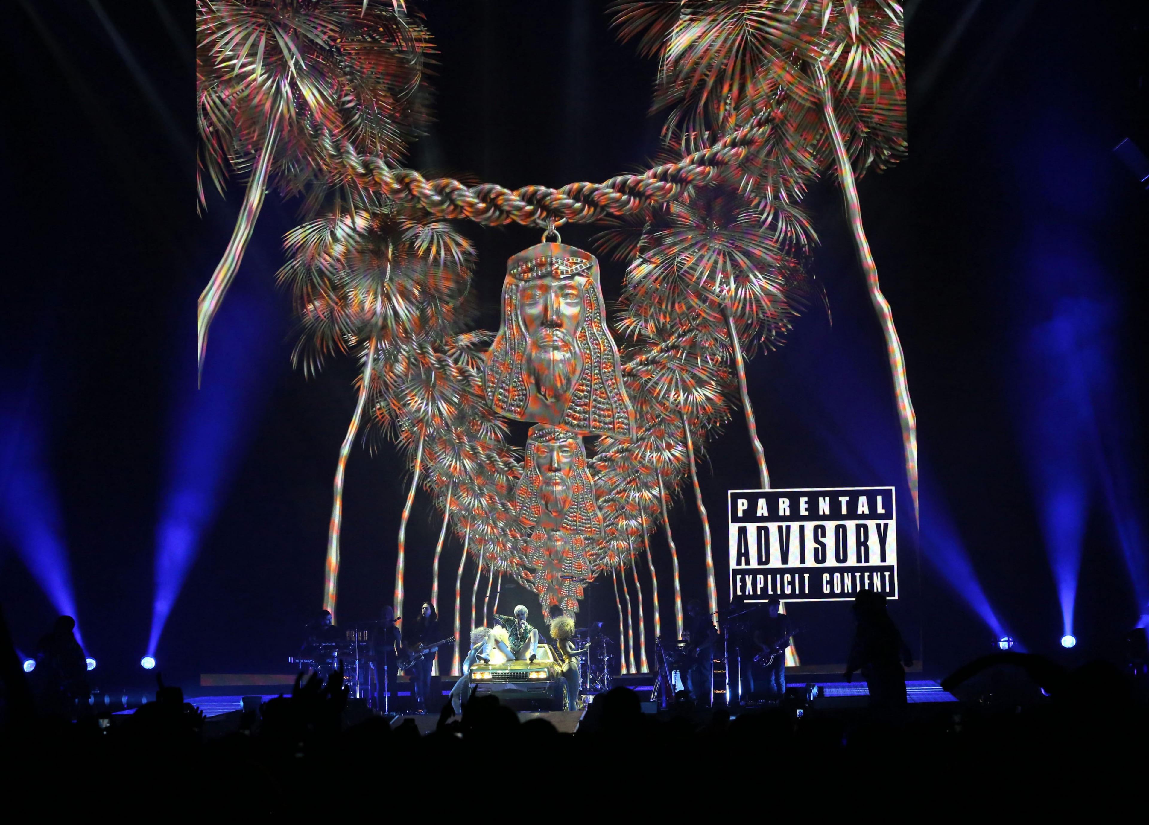 Miley Cyrus played to a sold-out crowd during a March 25, 2014 performance at Philips Arena in Atlanta, part of her Bangerz tour.