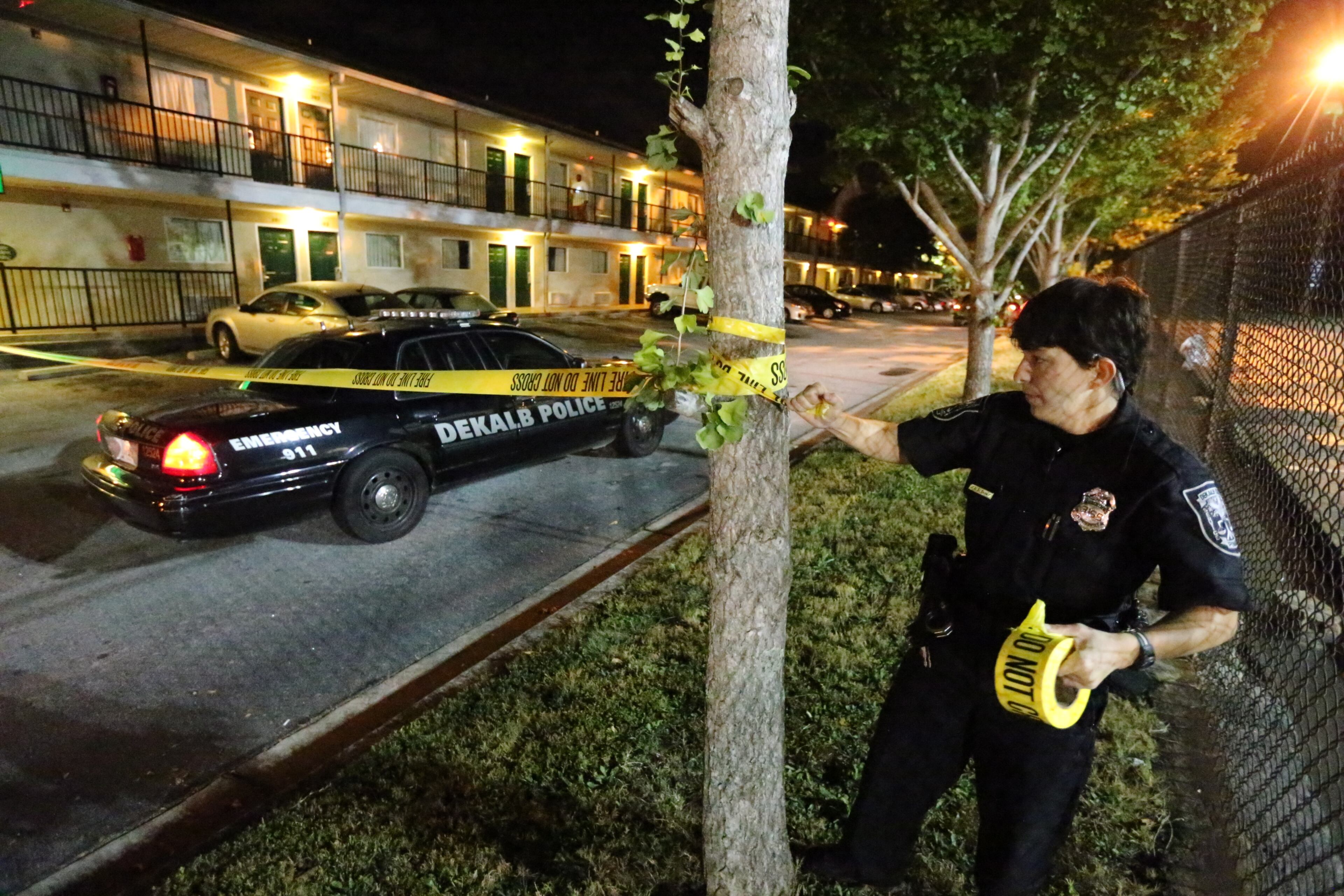 DeKalb County police were investigating a fatal shooting early Monday at an extended stay motel near Stone Mountain. The shooting happened about 5 a.m. at the Savannah Suites in the 4800 block of Memorial Drive.