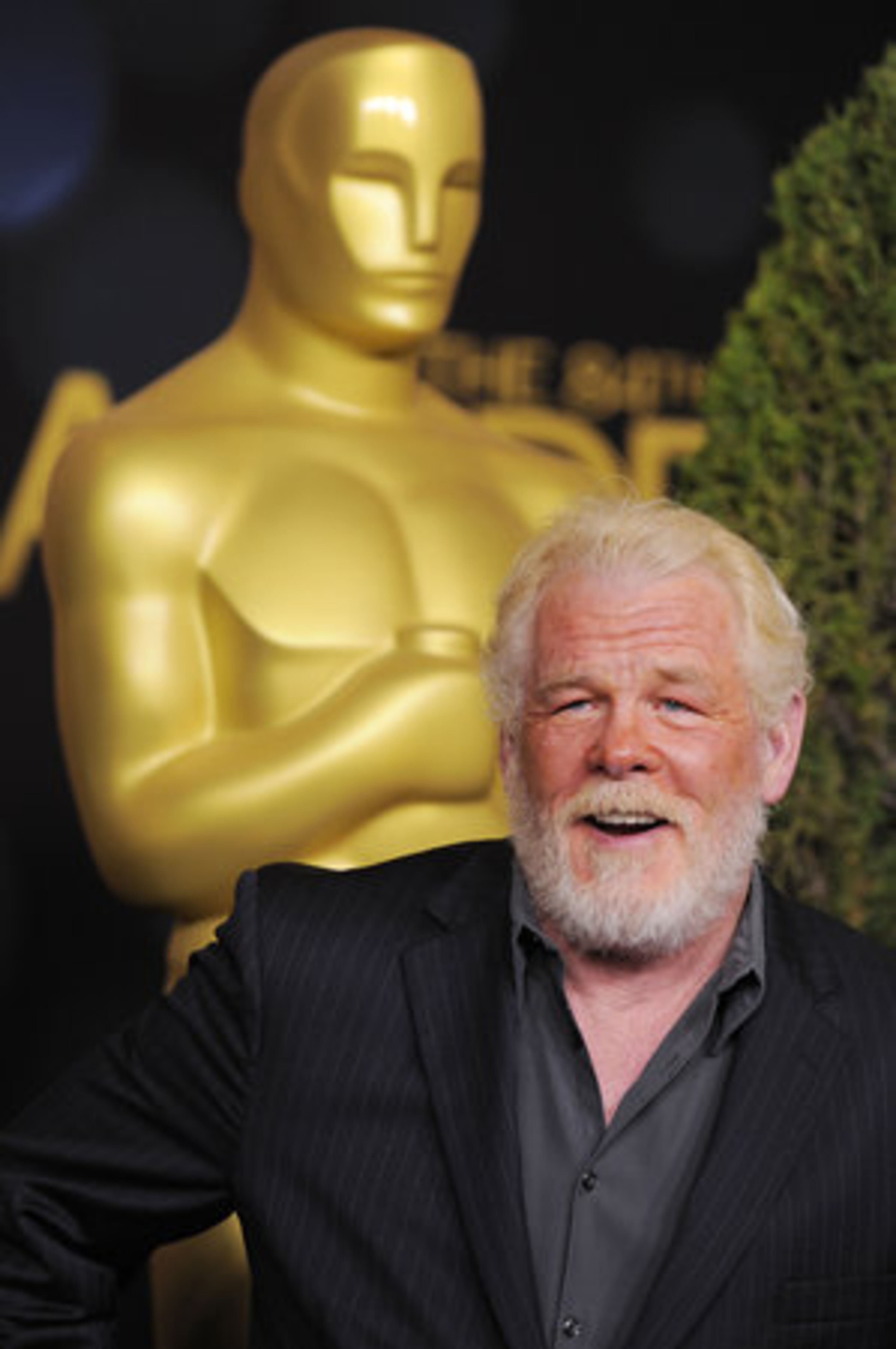 Nick Nolte, a Supporting Actor nominee for "Warrior," attends the Oscar nominees luncheon.