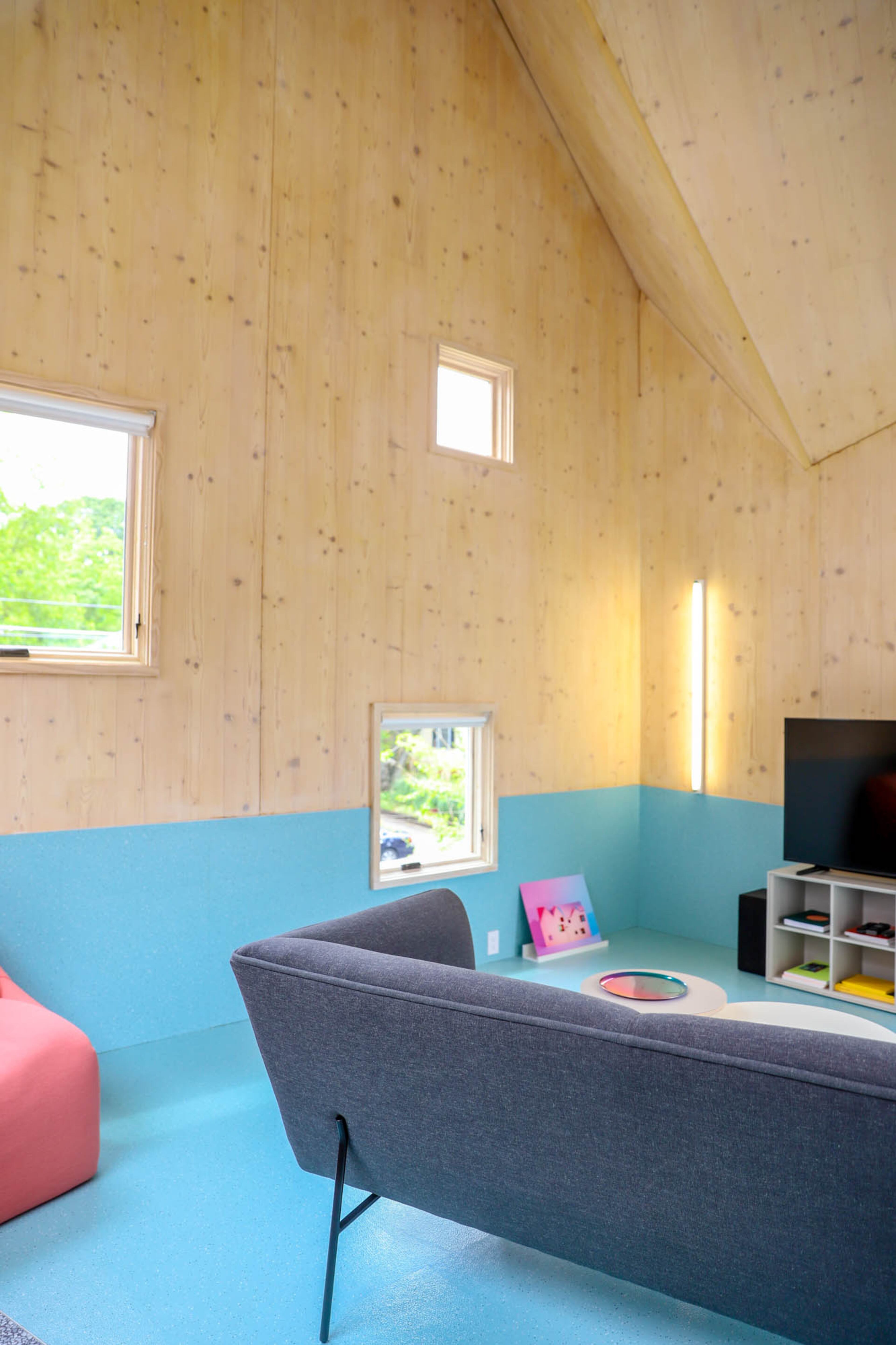 "I'm very interested in pushing building techniques in construction systems," said homeowner Jennifer Bonner. "That's why I was really adamant about exploring cross-laminated timber panels as opposed to traditional wood frame construction."