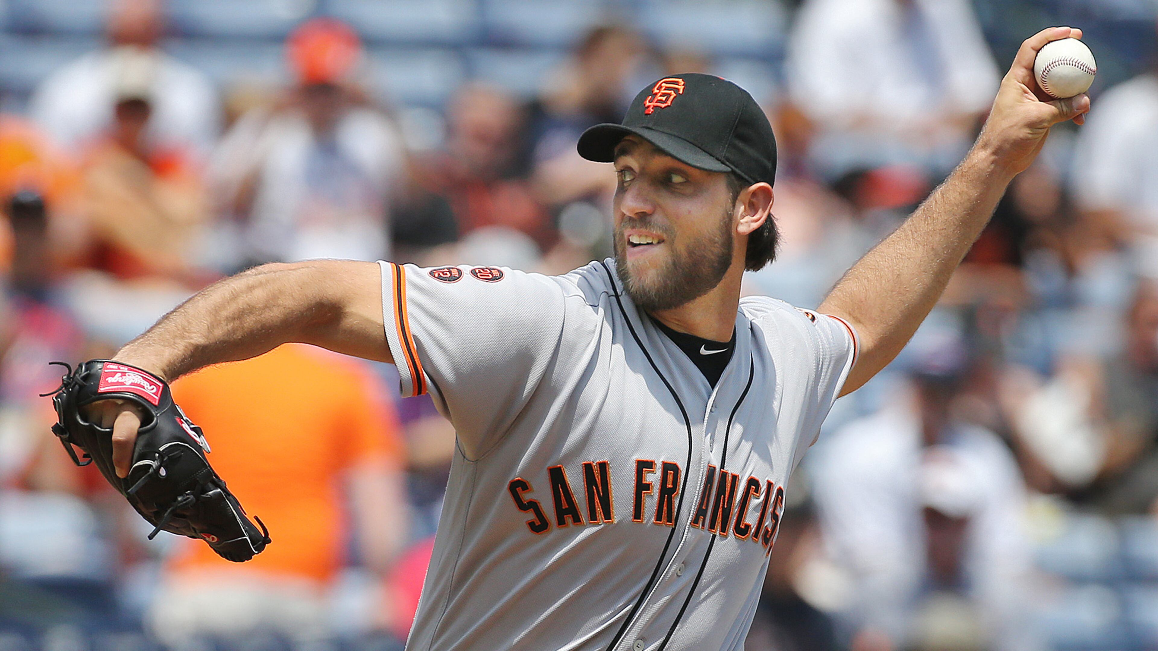 Lefthander Madison Bumgarner pitched 11 seasons for the Giants.