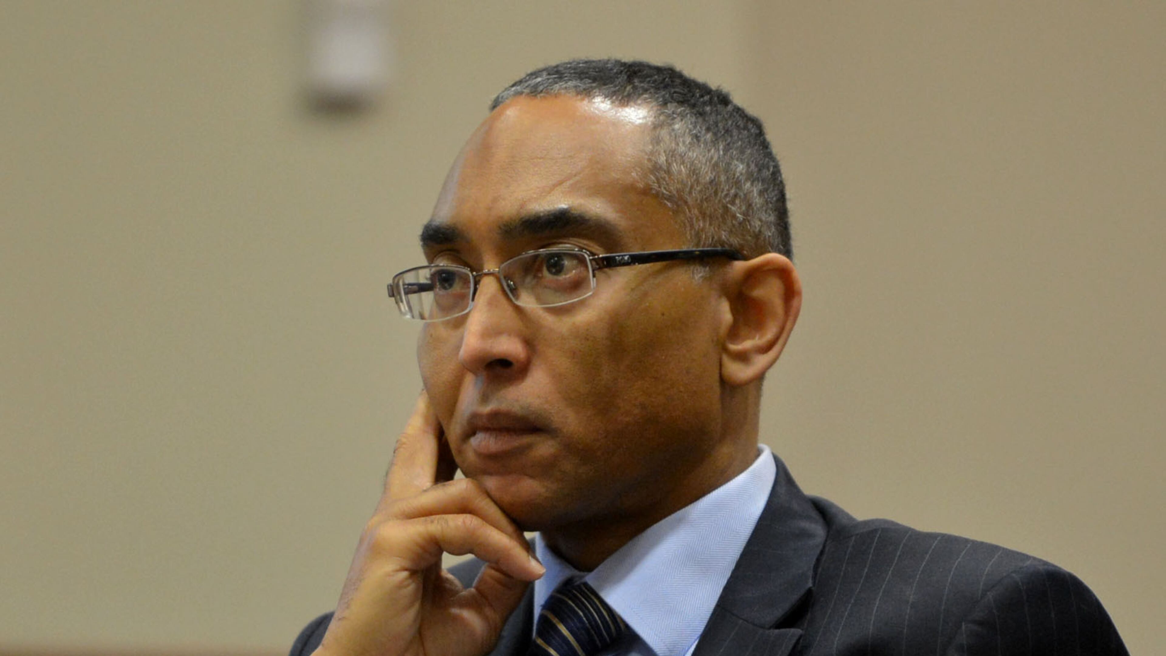 Suspended DeKalb County CEO Burrell Ellis appears before Judge Courtney L. Johnson in DeKalb County Superior Court during a second day of motions hearings Tuesday, April 1, 2014.