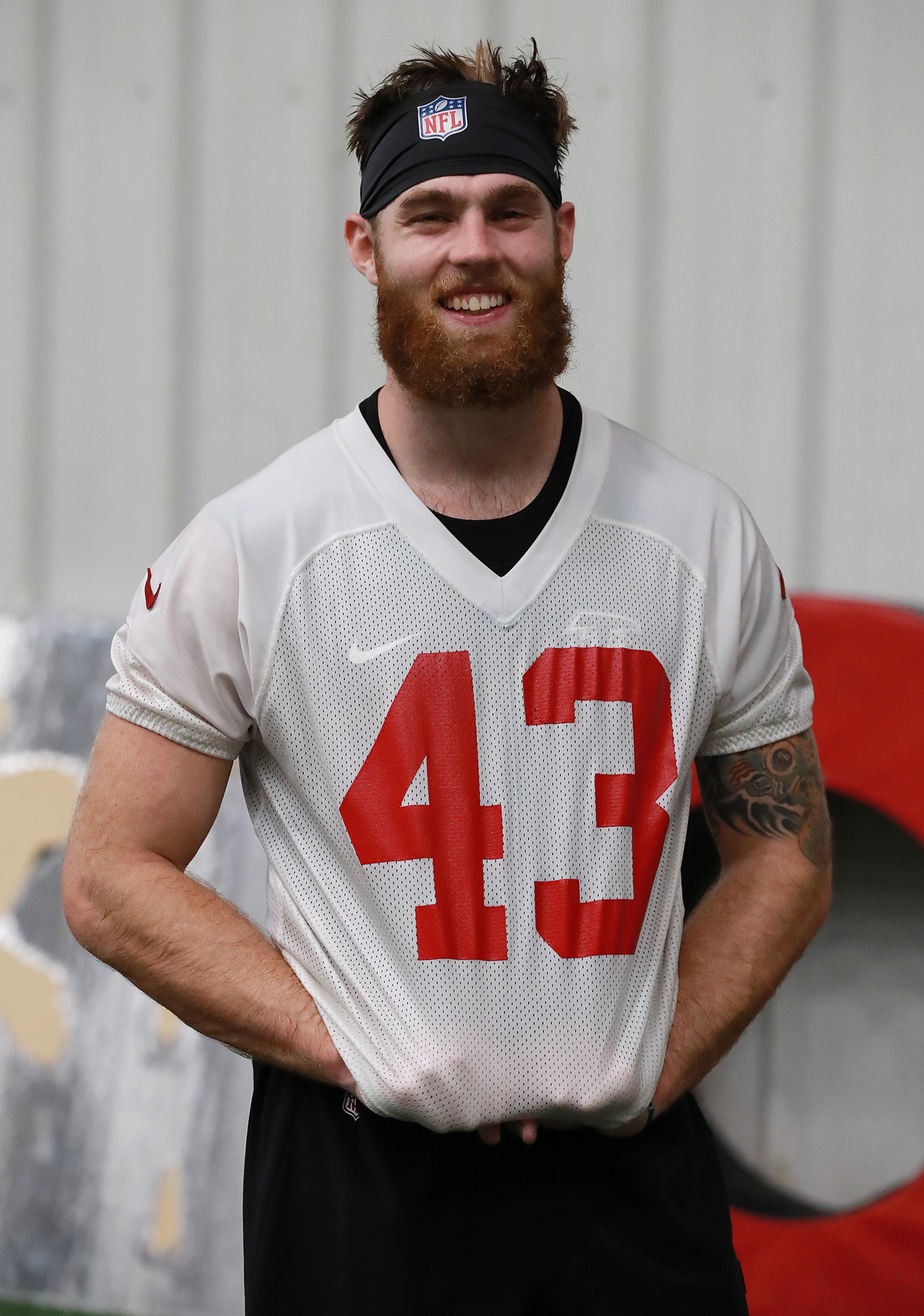 Falcons safety Parker Baldwin, San Diego State, participates in rookie minicamp on Saturday, May 11, 2019, in Flowery Branch. Curtis Compton/ccompton@ajc.com