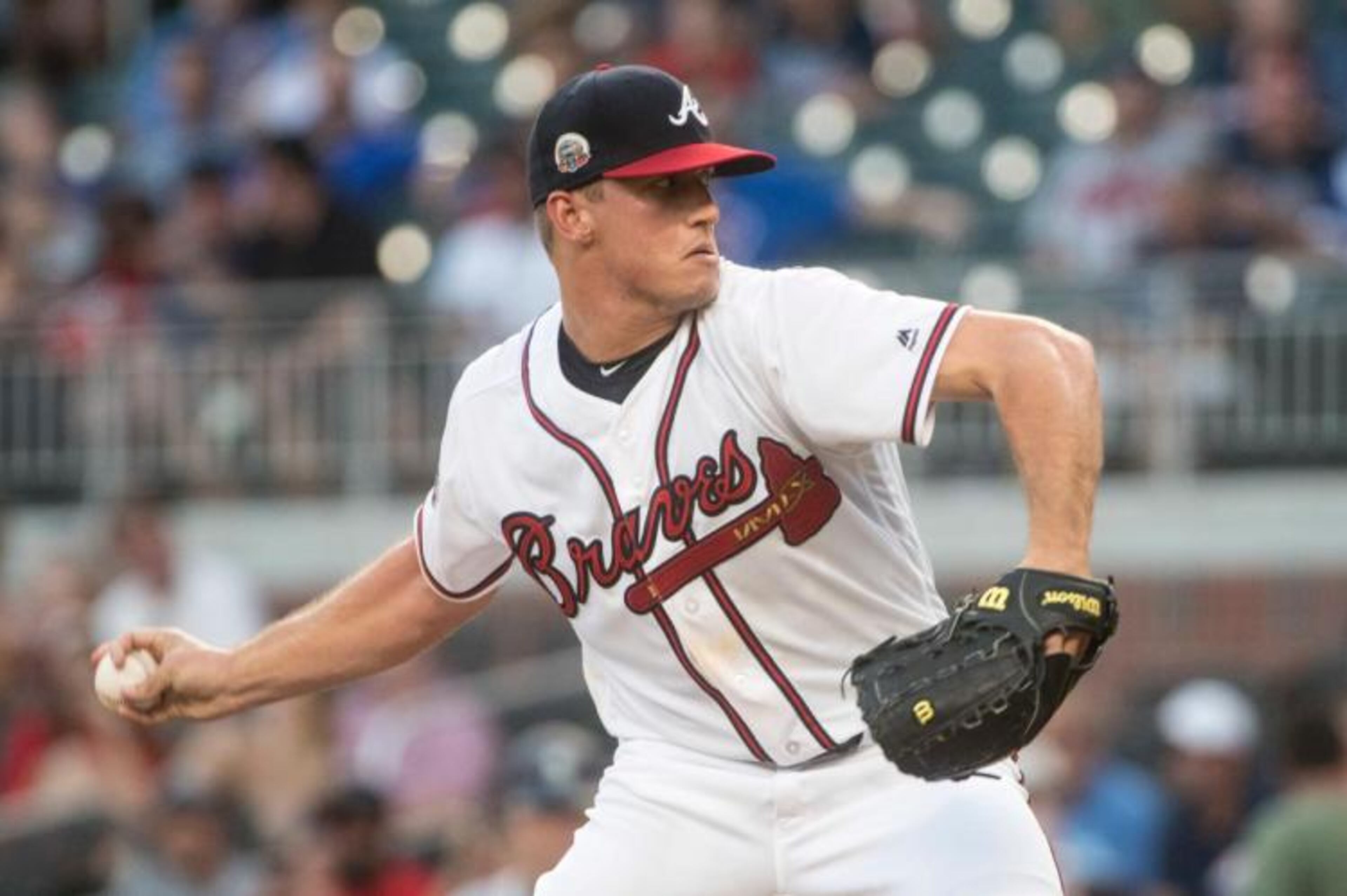 Lucas Sims hasn't faced the Phillies before, so maybe he's the perfect guy for the Braves to turn to when he starts Monday's series opener as the Braves look to finally win at Citizens Bank Park. They were swept in their past two series there and are 2-11 vs. the Phillies in 2017. (AP photo)