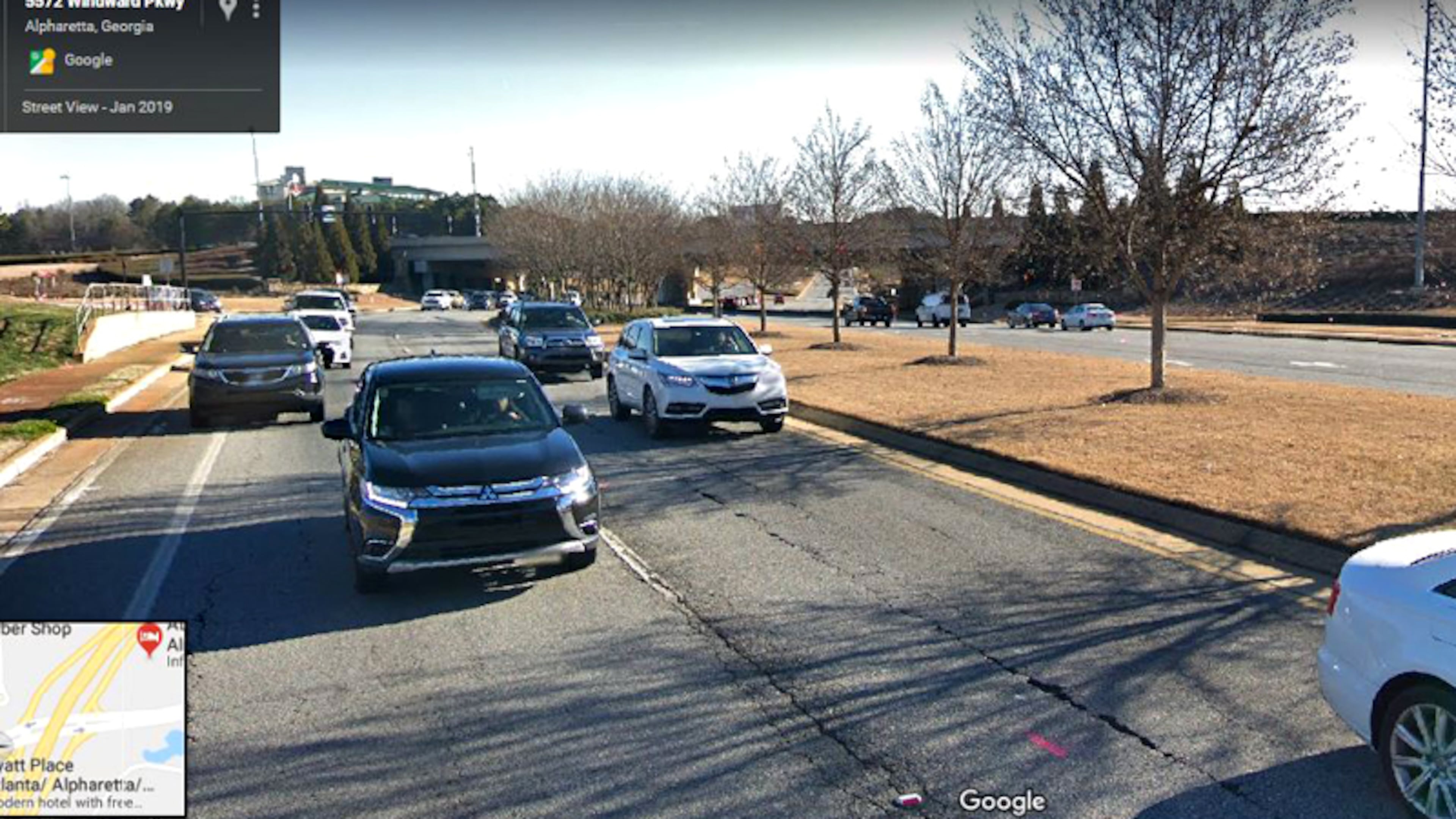 Windward Parkway approaching Ga. 400: Alpharetta has approved design contracts for improvements in this area including additional travel lanes for Windward