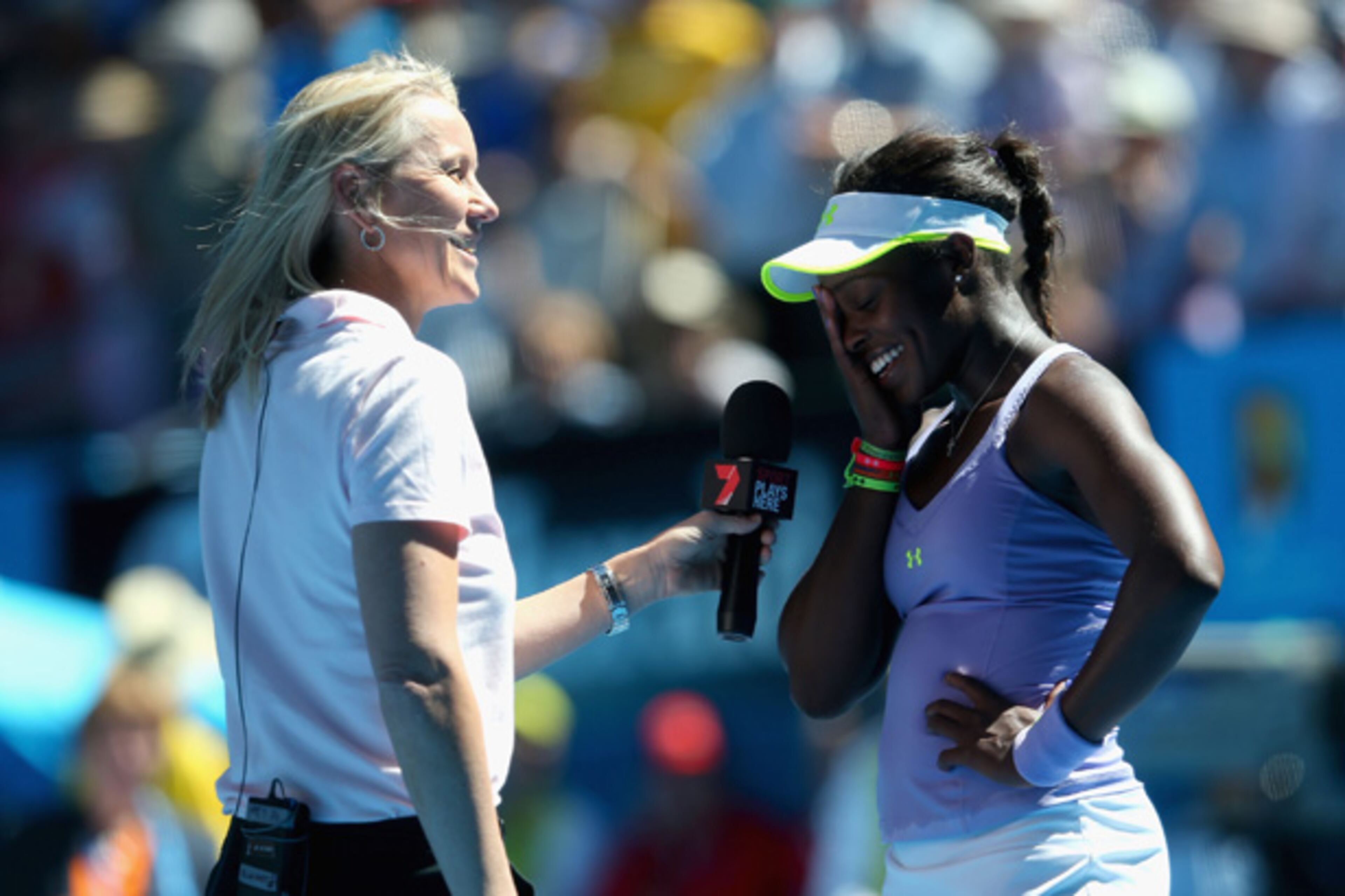 Sloane Stephens grew up in Plantation, Fla., she says, with pictures of Serena Williams in her bedroom. Her mother, Sibyl Smith, was the first African-American, All-American female swimmer in Division 1 at Boston University in 1988. Her father is John Stephens, a former running back with the New England Patriots.