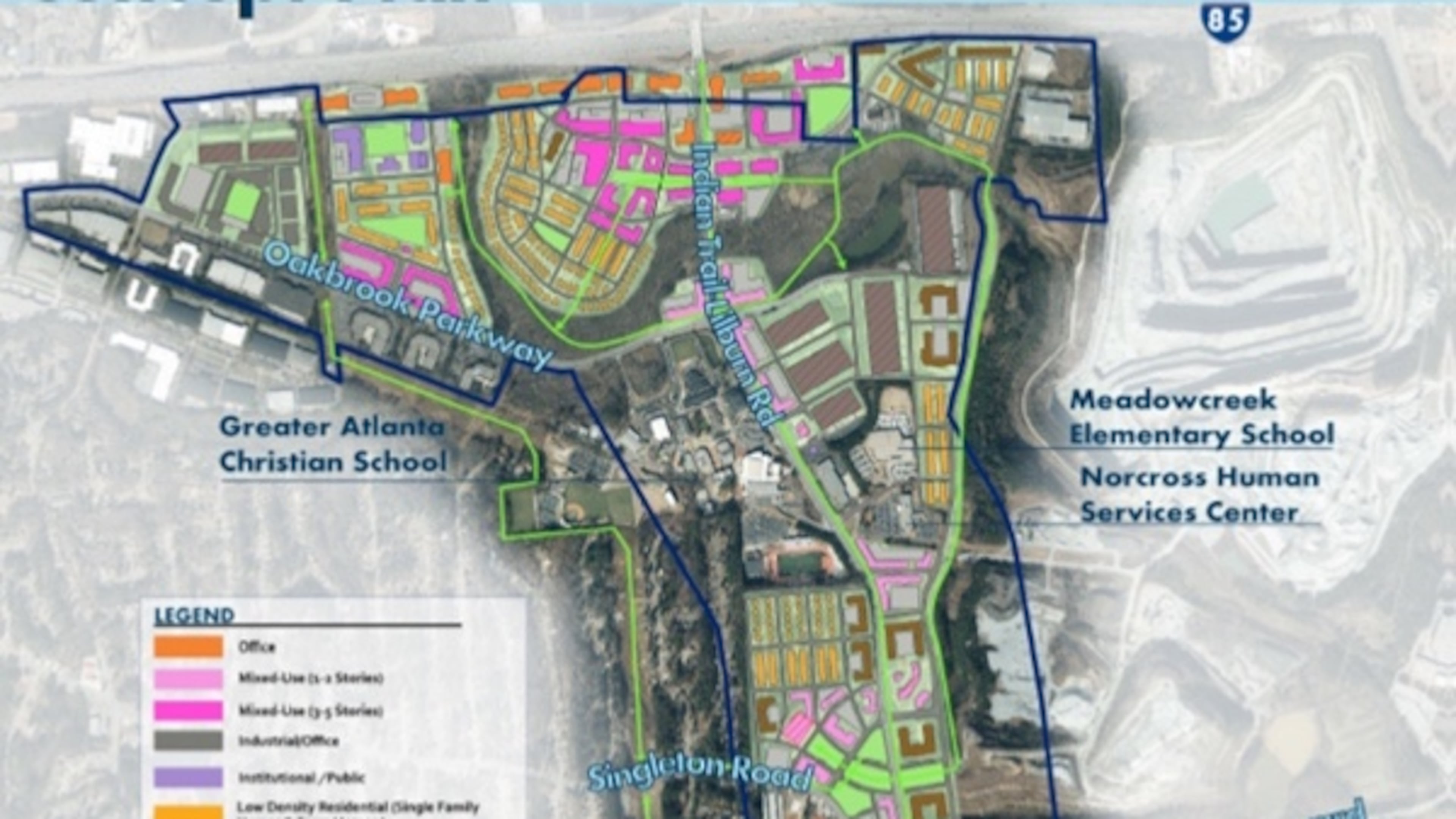 Meeting in Norcross will provide overview of Indian Trail-Lilburn Road transportation and land use plan. Courtesy Gwinnett Village CID