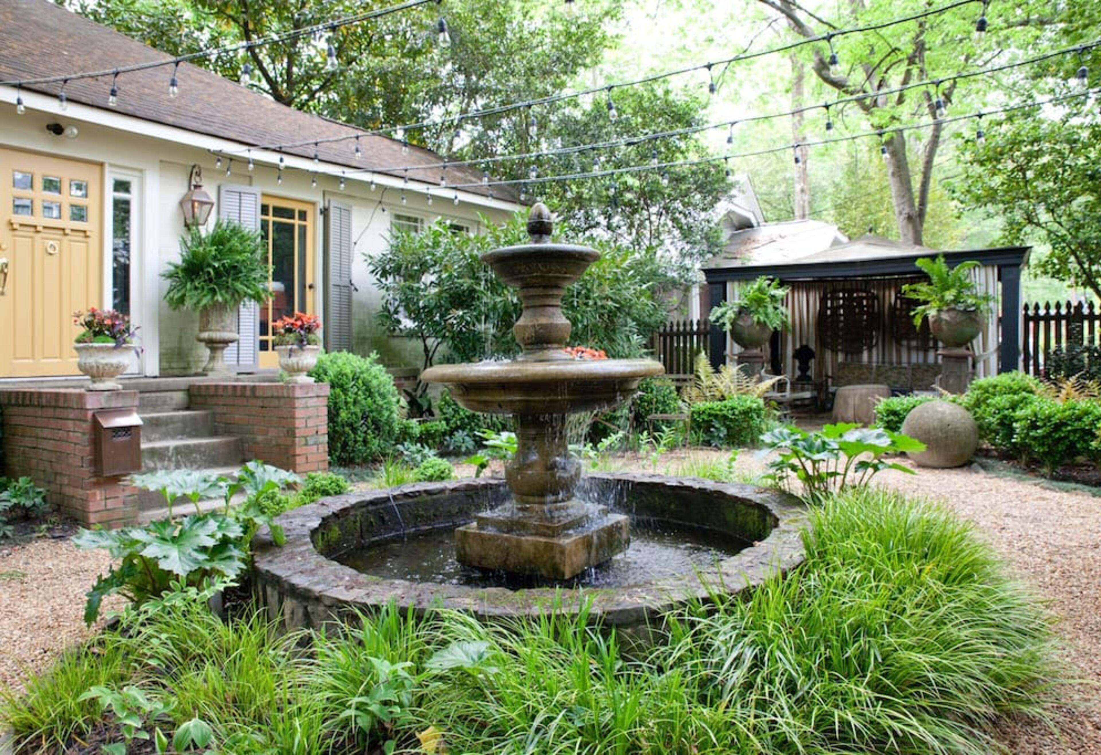 The garden behind one of Clay Snider's Air BnB properties. Photo used with permission.