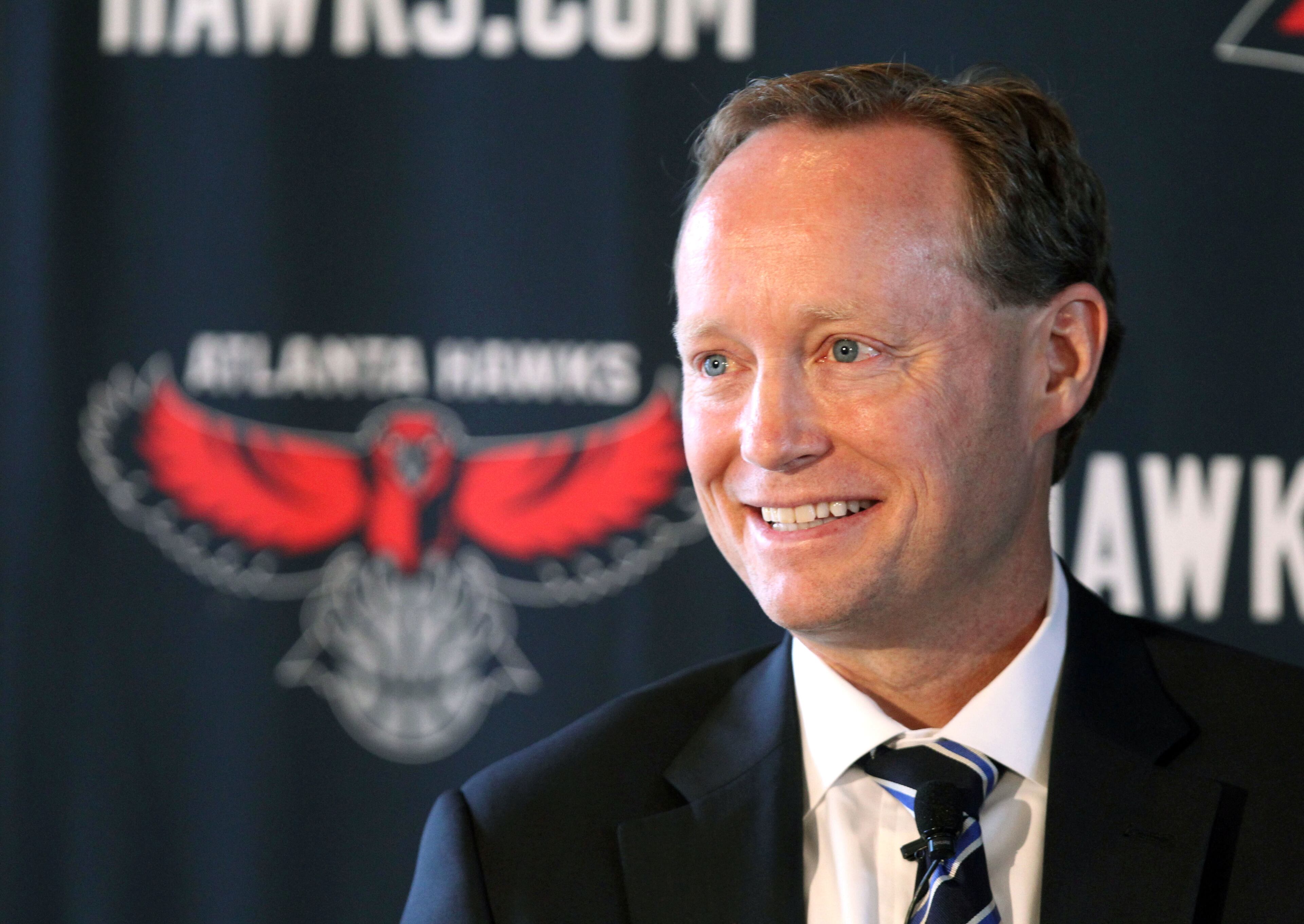 New Hawks coach Mike Budenholzer.