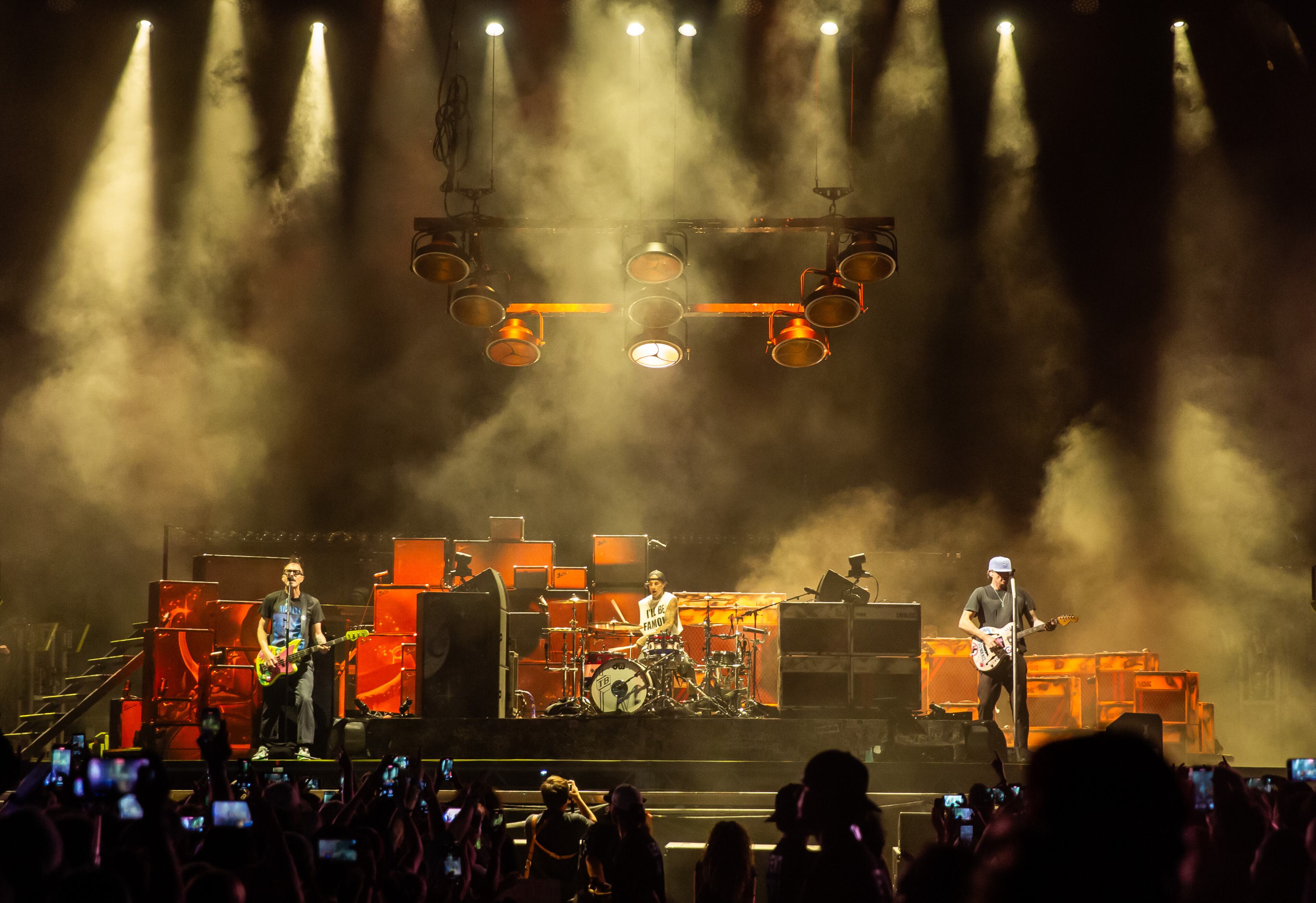 Atlanta, Ga. — Headliners Blink-182 closed out 2025’s Shaky Knees on Sunday, Sept. 21, with a two-hour onslaught of hits for a packed Piedmont Park. (RYAN FLEISHER FOR THE ATLANTA JOURNAL-CONSTITUTION)