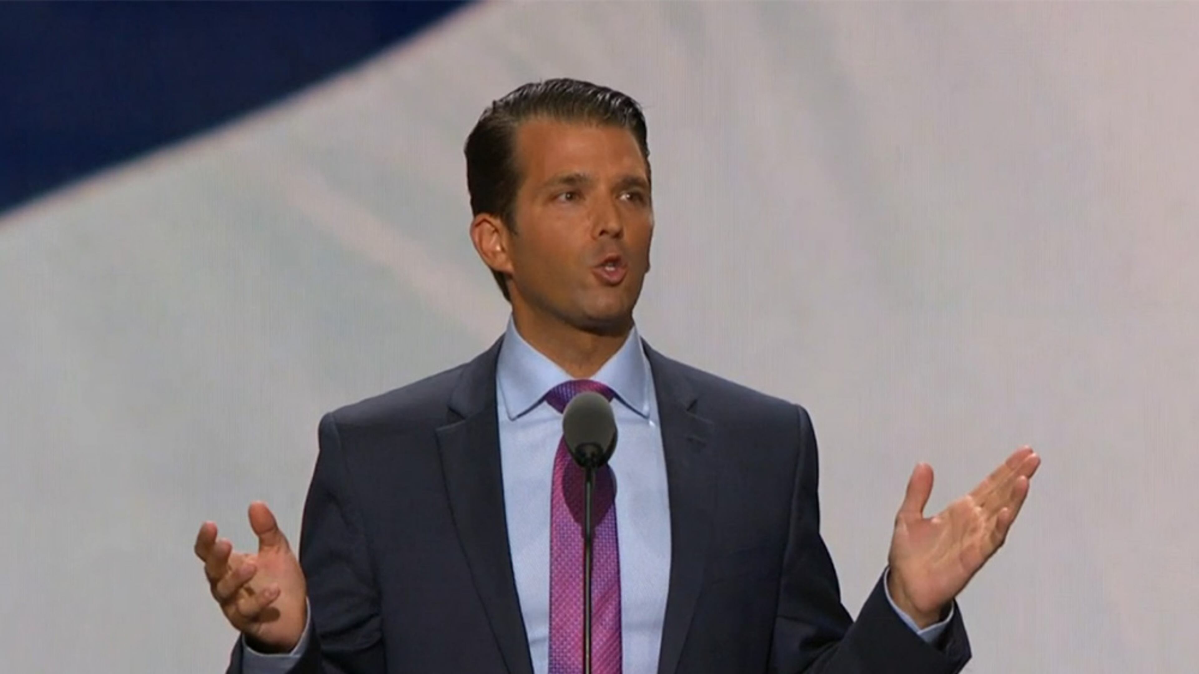 Donald J. Trump, Jr. speaks at the Republican National Convention on July 19, 2016.