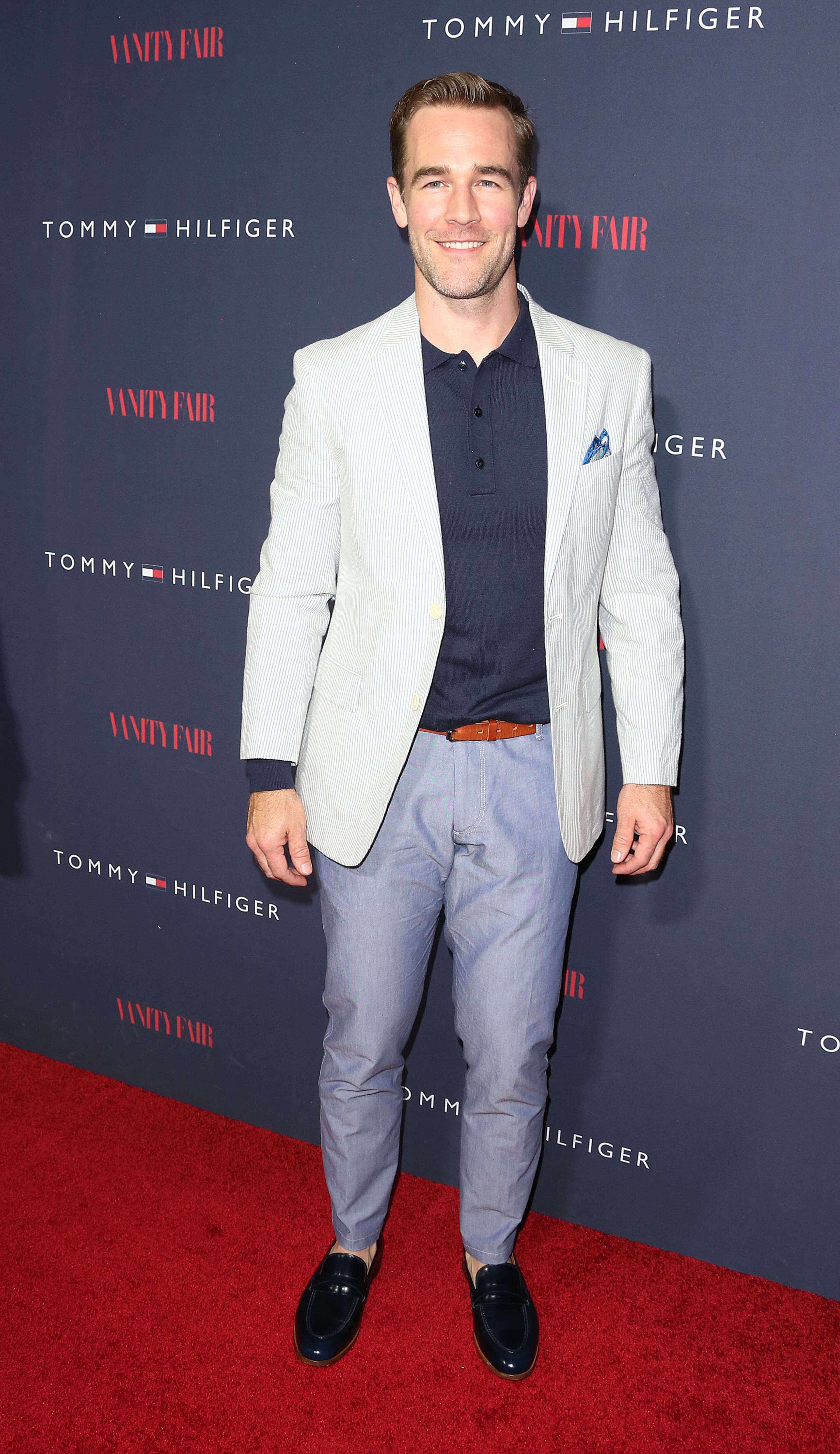 WEST HOLLYWOOD, CA - APRIL 09: Actor James Van Der Beek attends Zooey Deschanel and Tommy Hilfiger Debut New Capsule Collection at The London Hotel on April 9, 2014 in West Hollywood, California. (Photo by Frederick M. Brown/Getty Images)