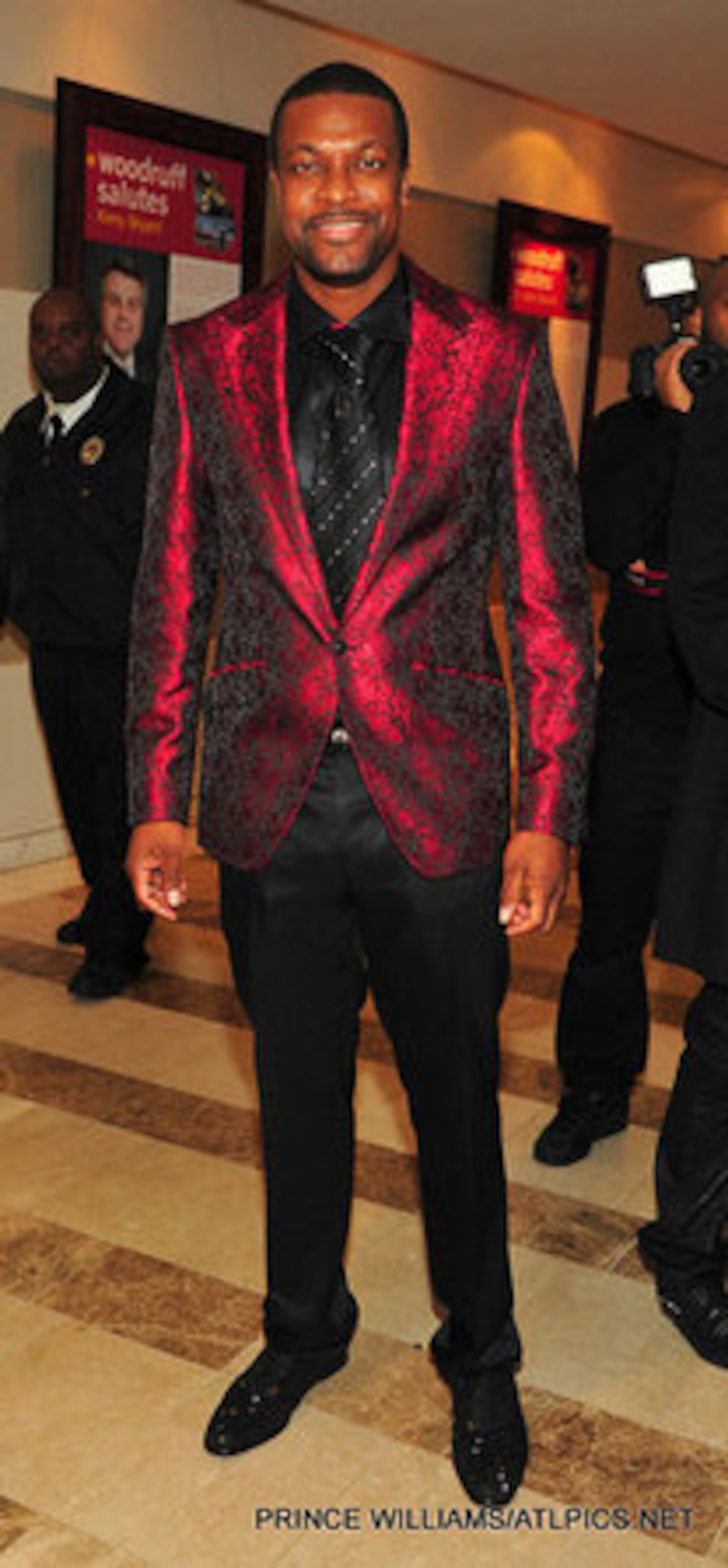 Actor Chris Tucker attended the holiday gala.