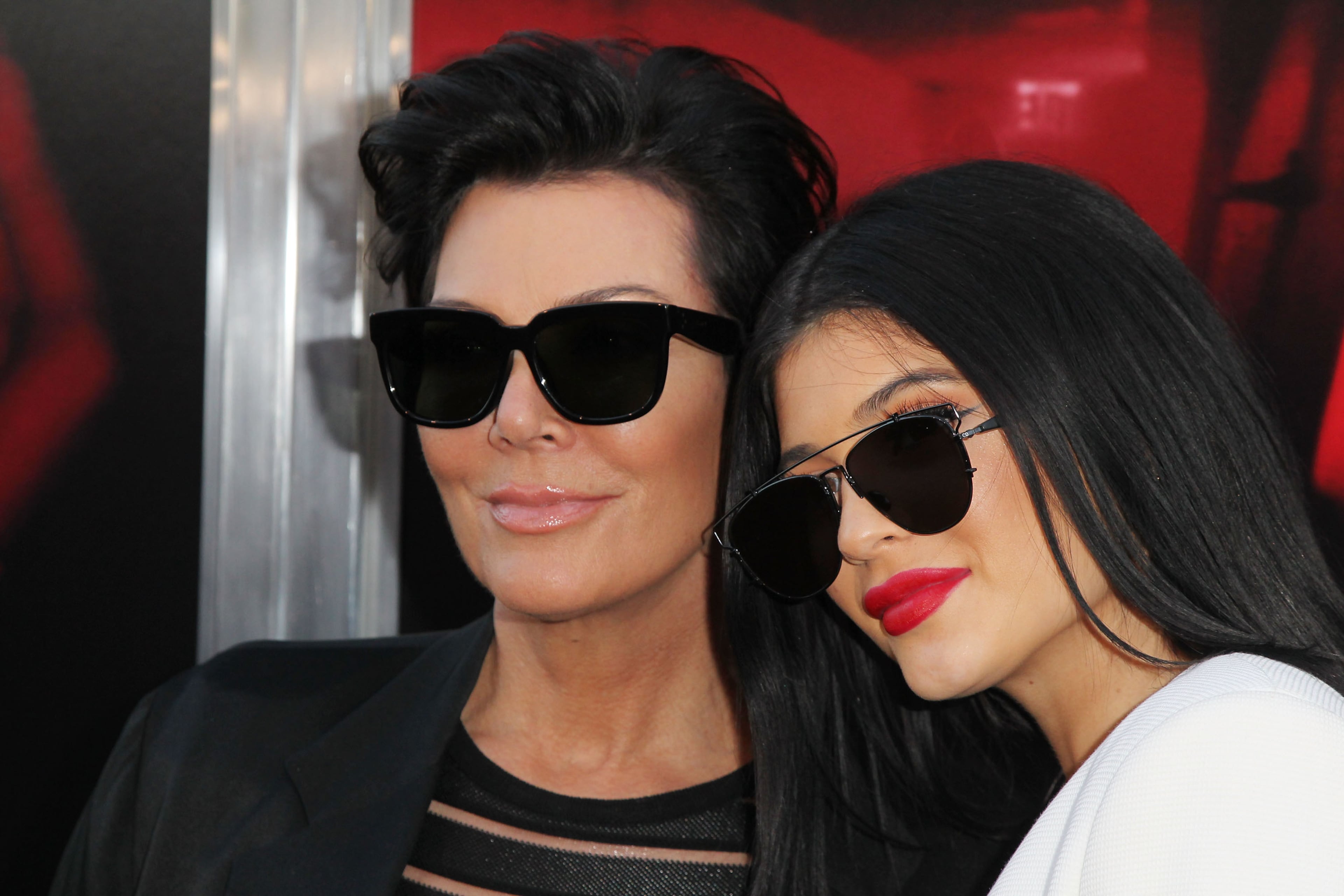 LOS ANGELES, CA - JULY 07: Kris Jenner and Kylie Jenner attend New Line Cinema's Premiere Of "The Gallows" at Hollywood High School on July 7, 2015 in Los Angeles, California. (Photo by David Buchan/Getty Images)