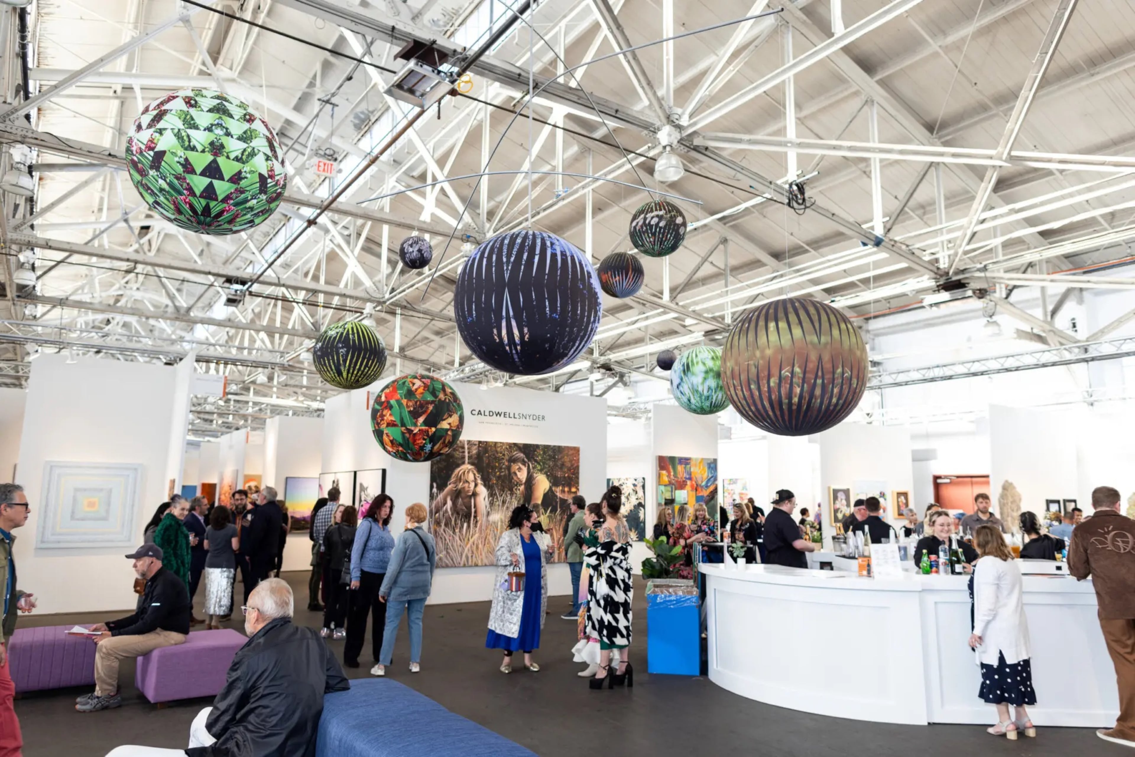 The Atlanta Art Fair, pictured here in 2024, returns to Pullman Yards again this fall. (Courtesy of Art Market Productions)