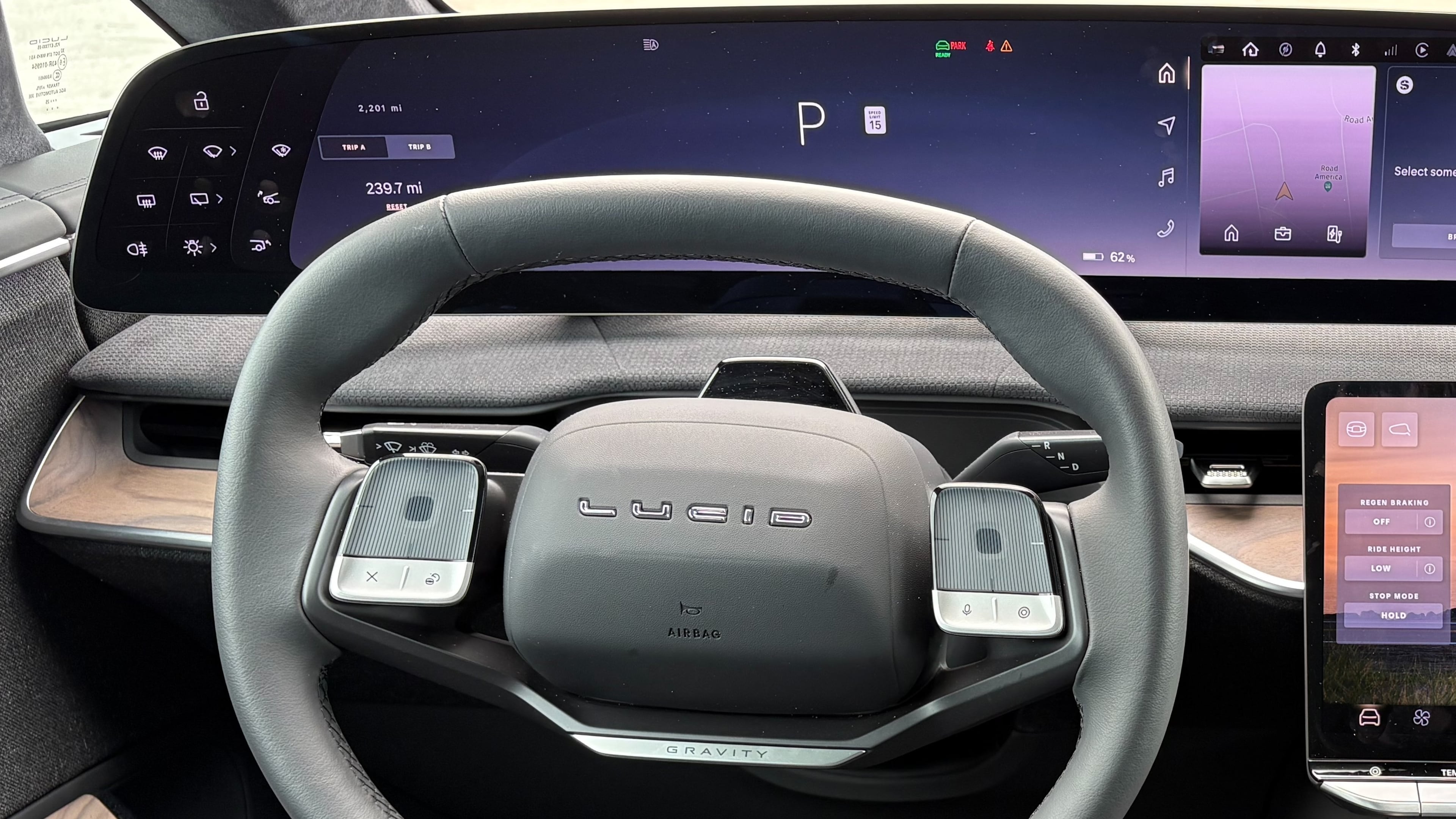 2026 Lucid Gravity Grand Touring interior. (Brian Roskelly/Cox Automotive)
