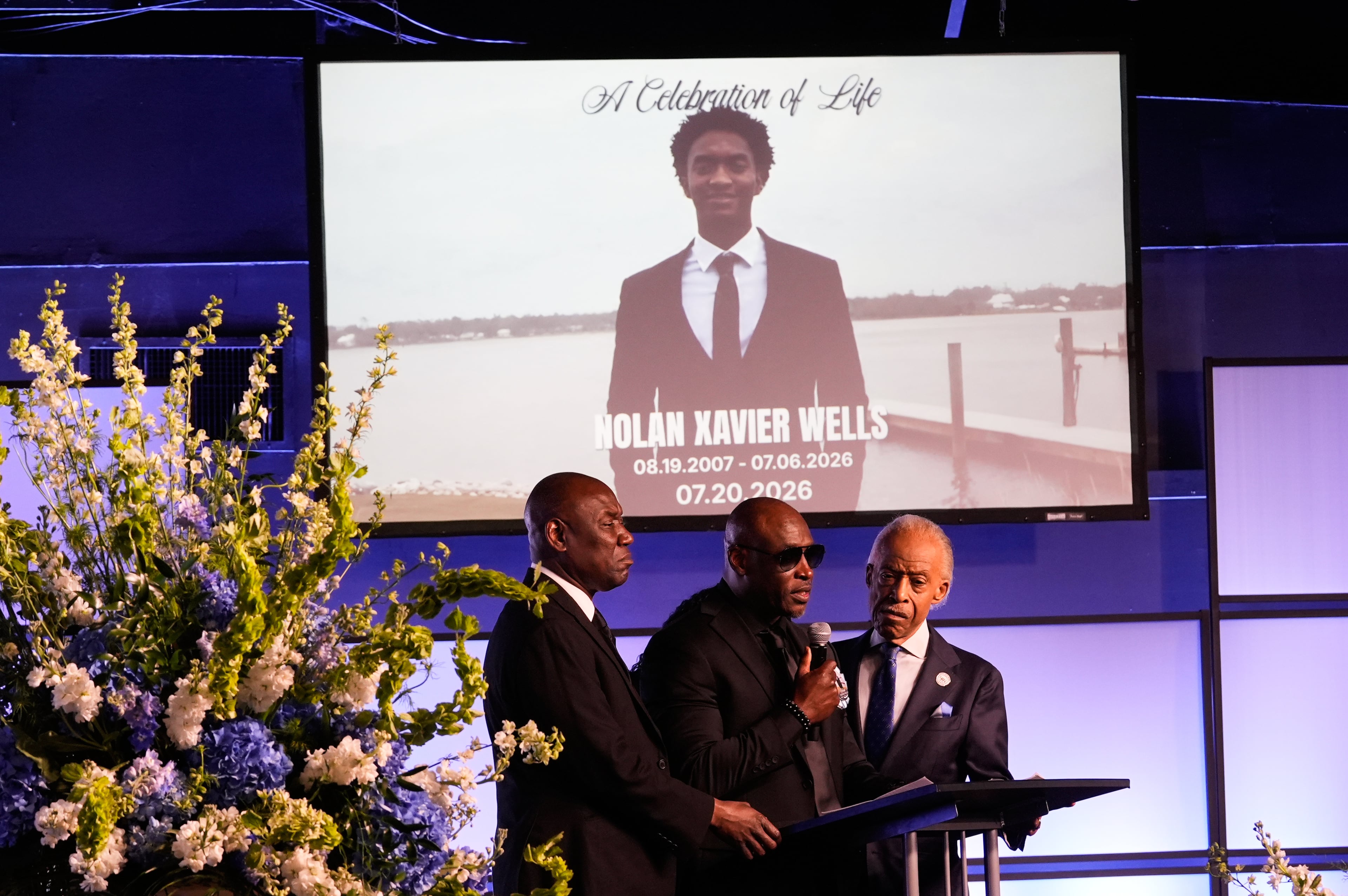 APTOPIX Nolan Wells Funeral