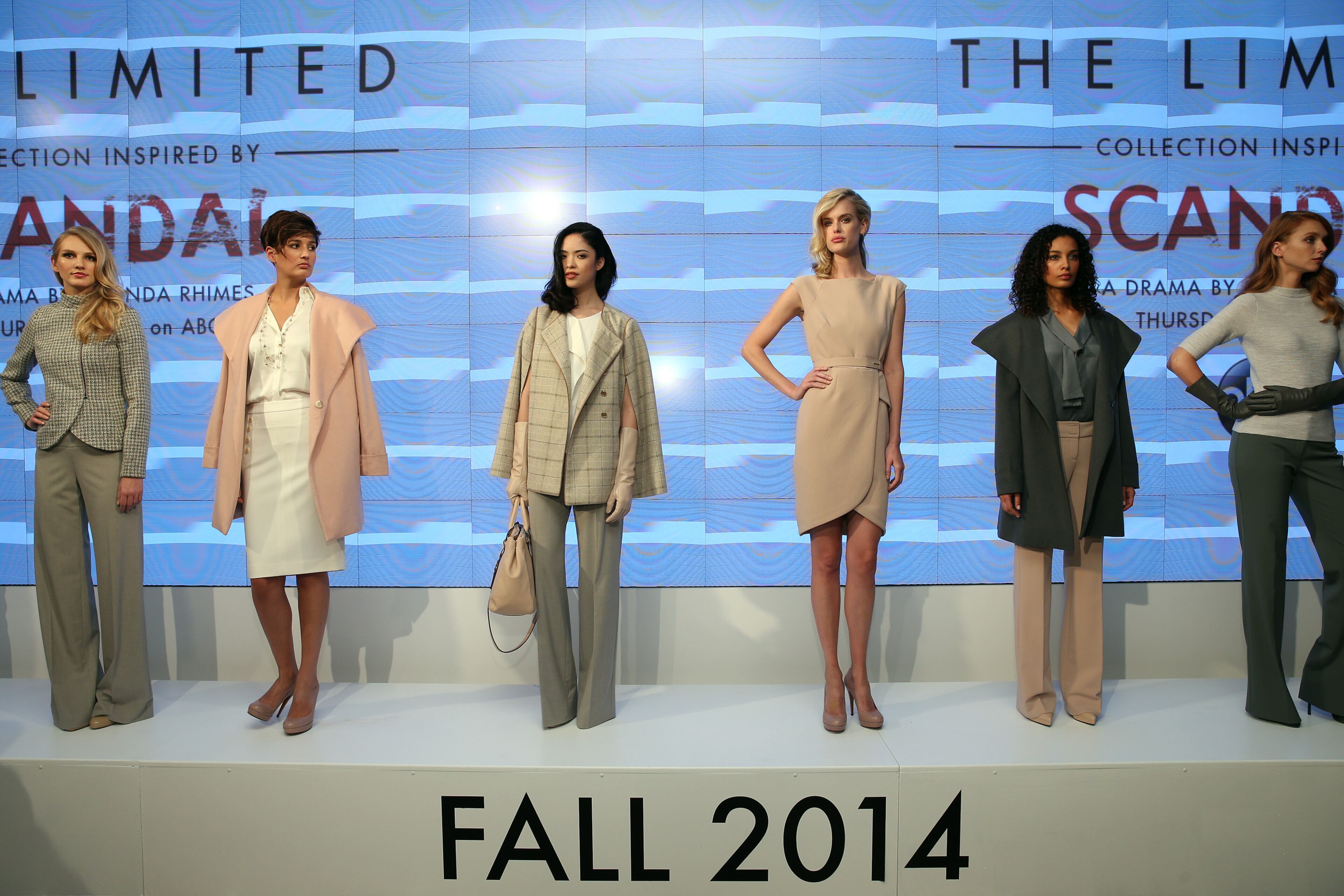 NEW YORK, NY - SEPTEMBER 22: Models pose during The Limited Scandal Collection Launch Event at IAC Building on September 22, 2014 in New York City. (Photo by Neilson Barnard/Getty Images for The Limited Scandal Collection)