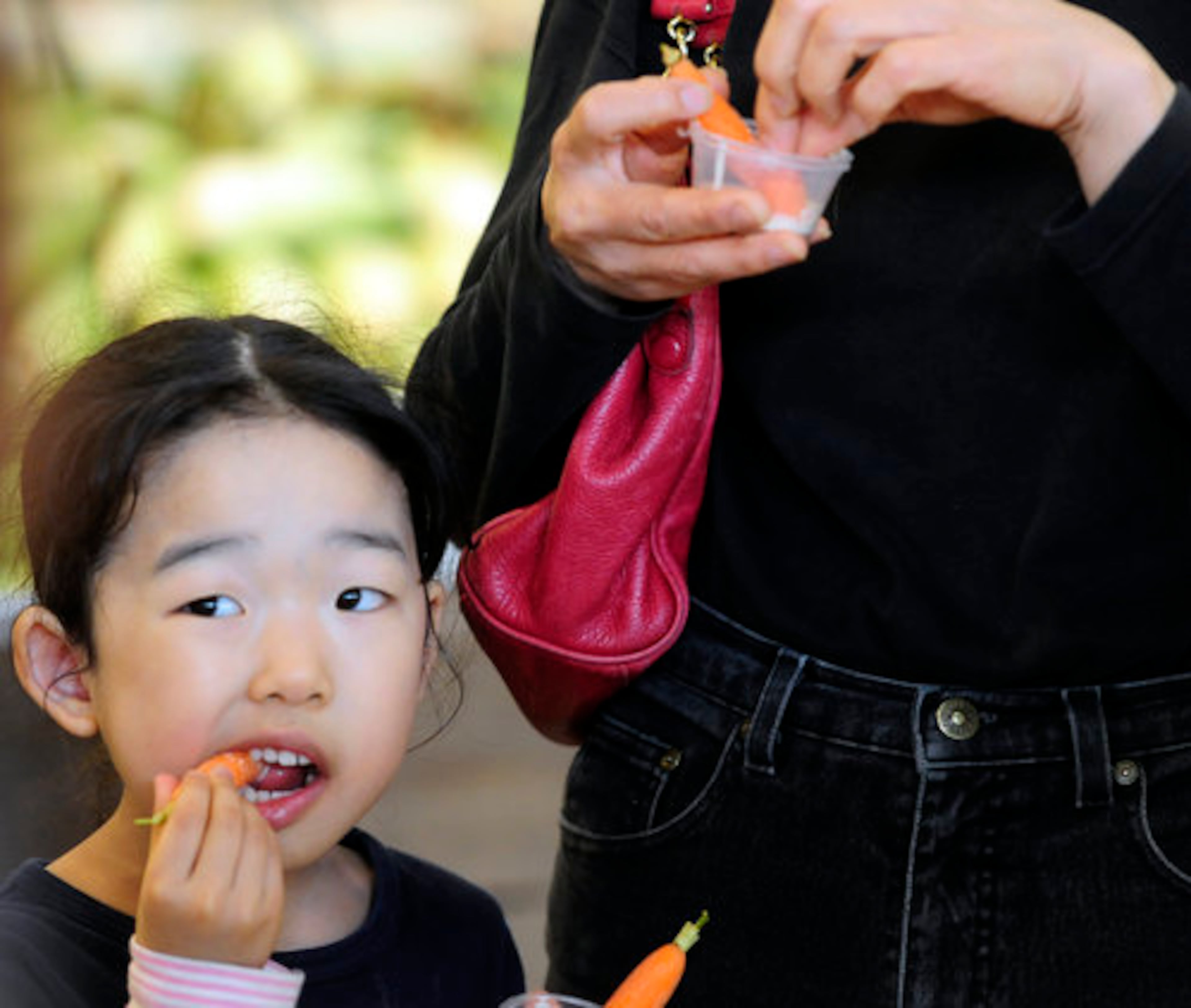 Some of the tips from the Whole Foods Market value tour can help save money on groceries at almost any supermarket. One tip is to pick up the sale flier and make sure to look for other specials scattered throughout the store. Frances Umezaki, 5, of Johns Creek listened (and snacked) during a money-saving tour at Whole Foods in Duluth.