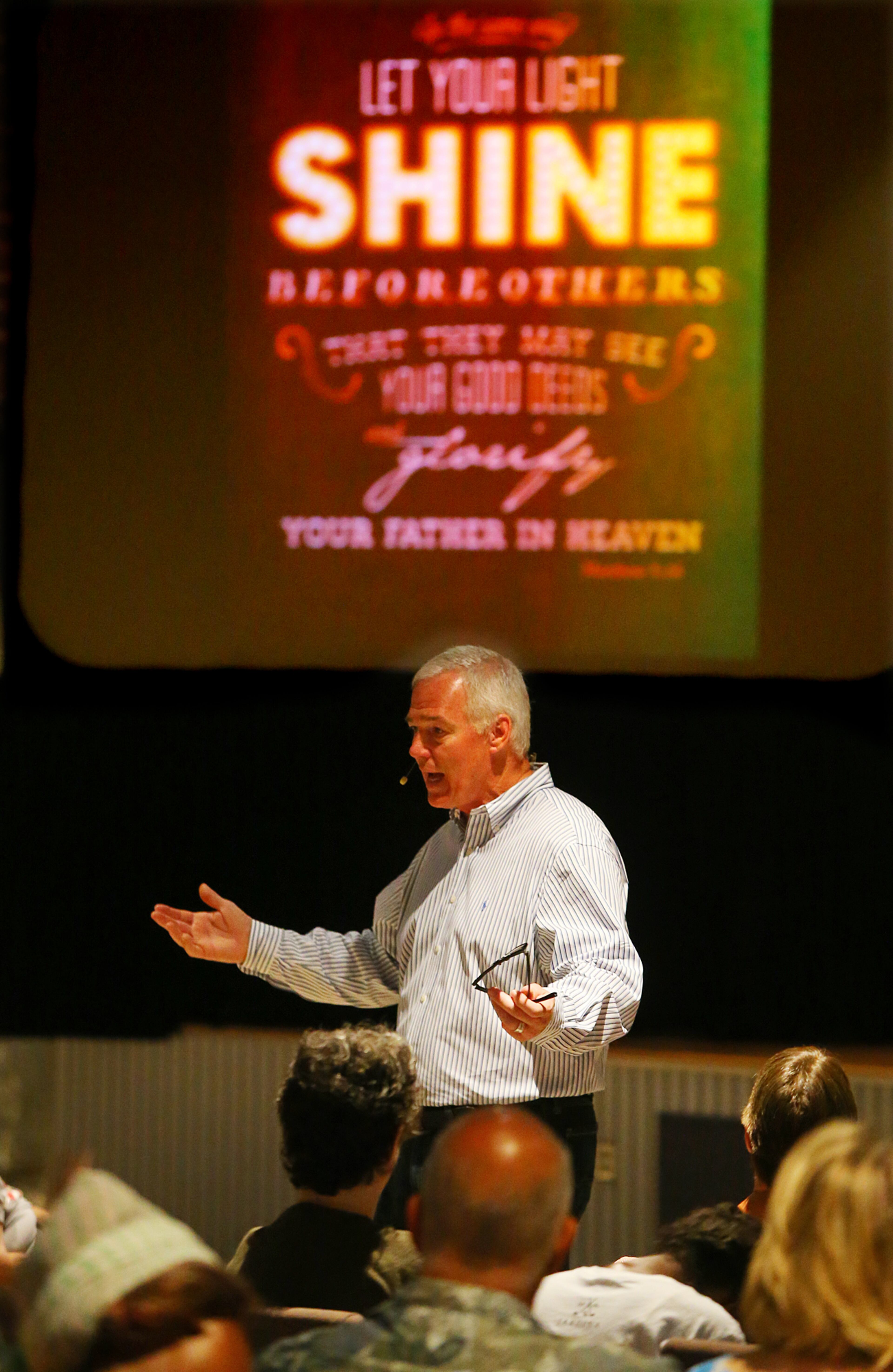 Rev. Bruce Deel delivers the Sunday sermon during church service at the City of Refuge on Sunday, June 22, 2014, in Atlanta. CURTIS COMPTON / CCOMPTON@AJC.COM
