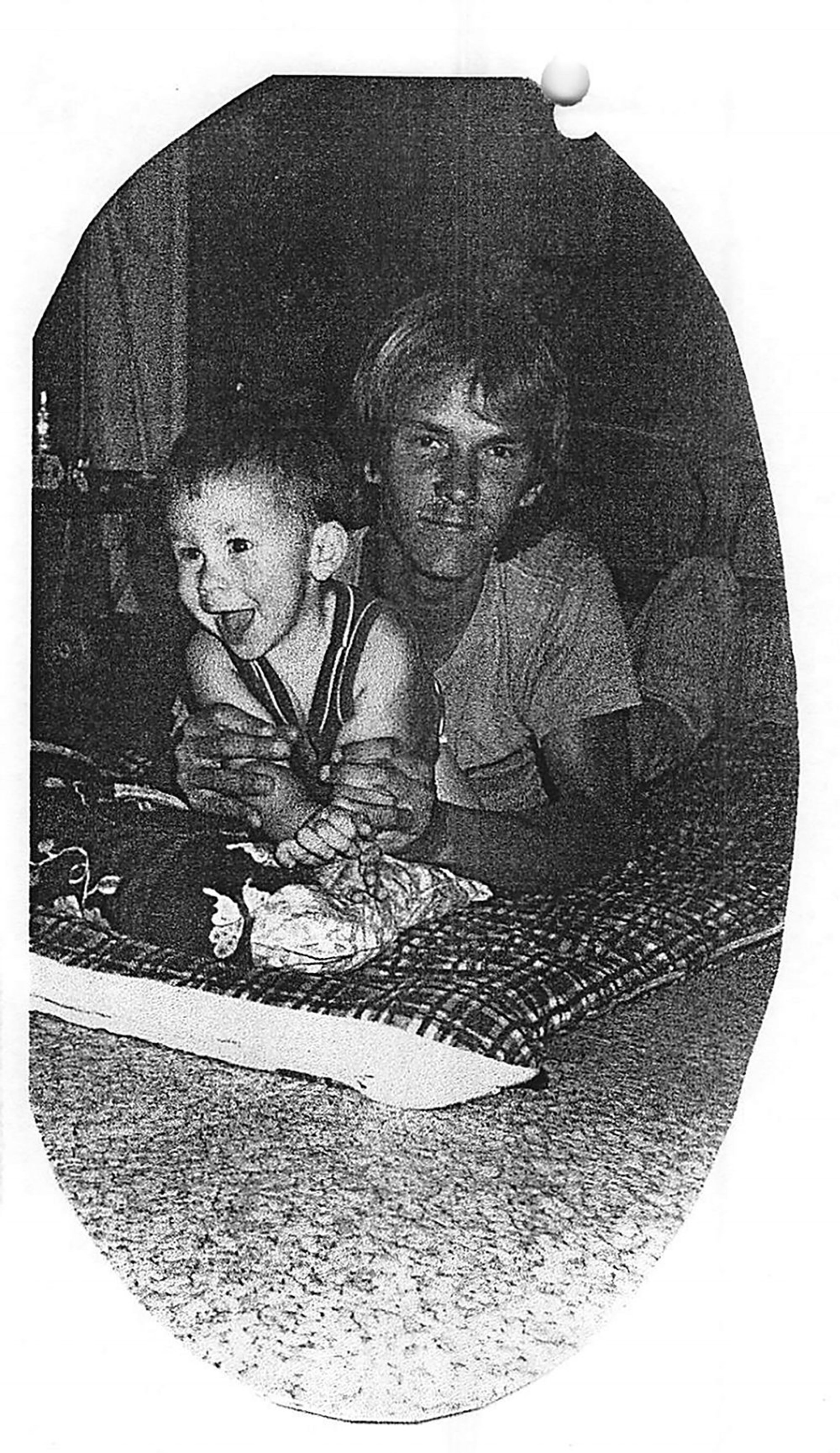 Jane Beaver showed this 1980s-era photo of Dennis Perry to Cora Fisher, a witness who identified Perry from the photo. (State of Georgia vs. Dennis Perry case file)