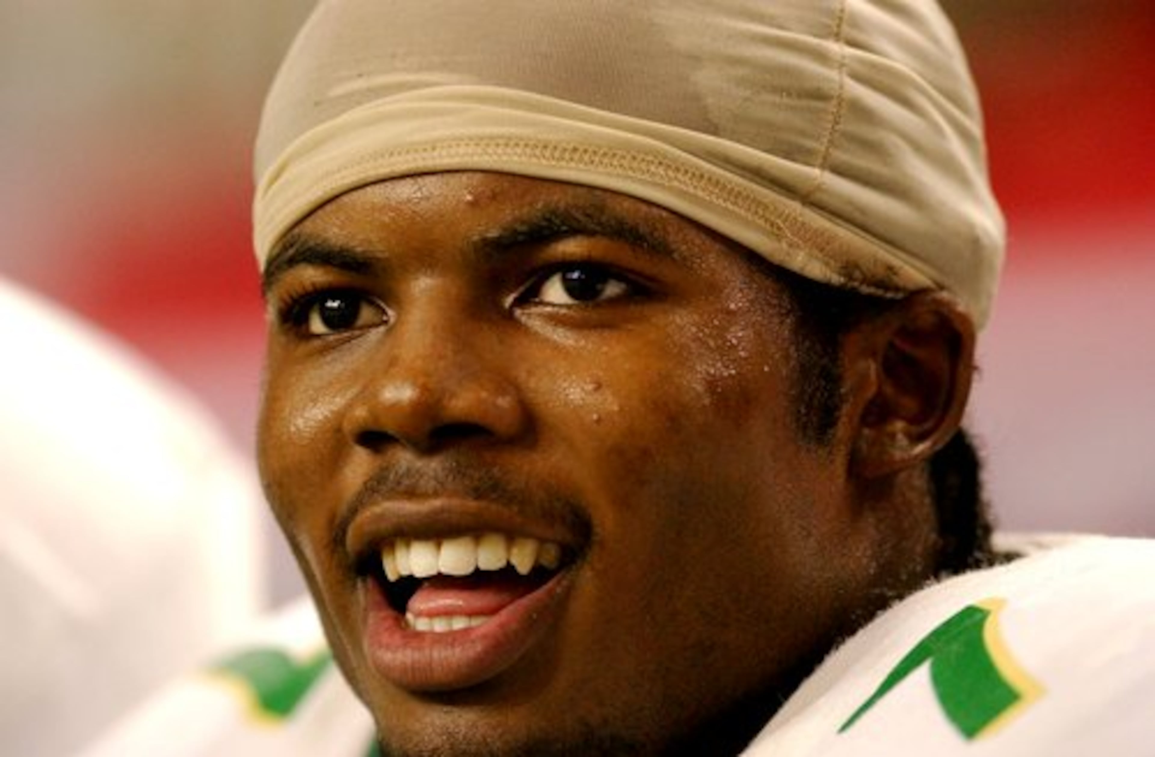 Playing for Buford, Walker had good reason to be all smiles. In one Class AA semifinal game, he rushed for over 200 yards.