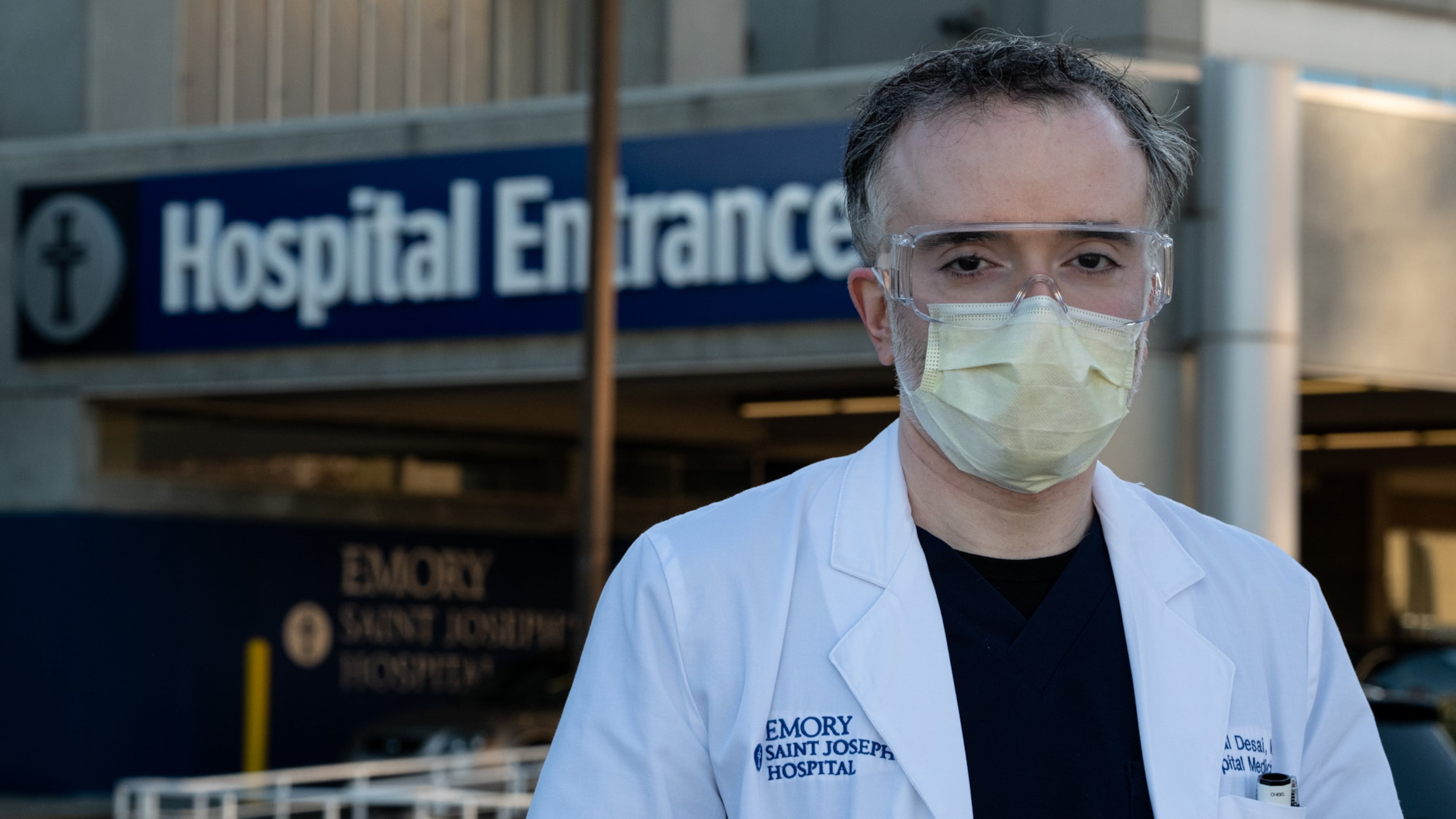 201116-Atlanta-Dr. Dhaval Desai, photographed Monday afternoon, Nov. 16, 2020, is the director of hospital medicine at Emory St. Joseph’s Hospital. Ben Gray for the Atlanta Journal-Constitution